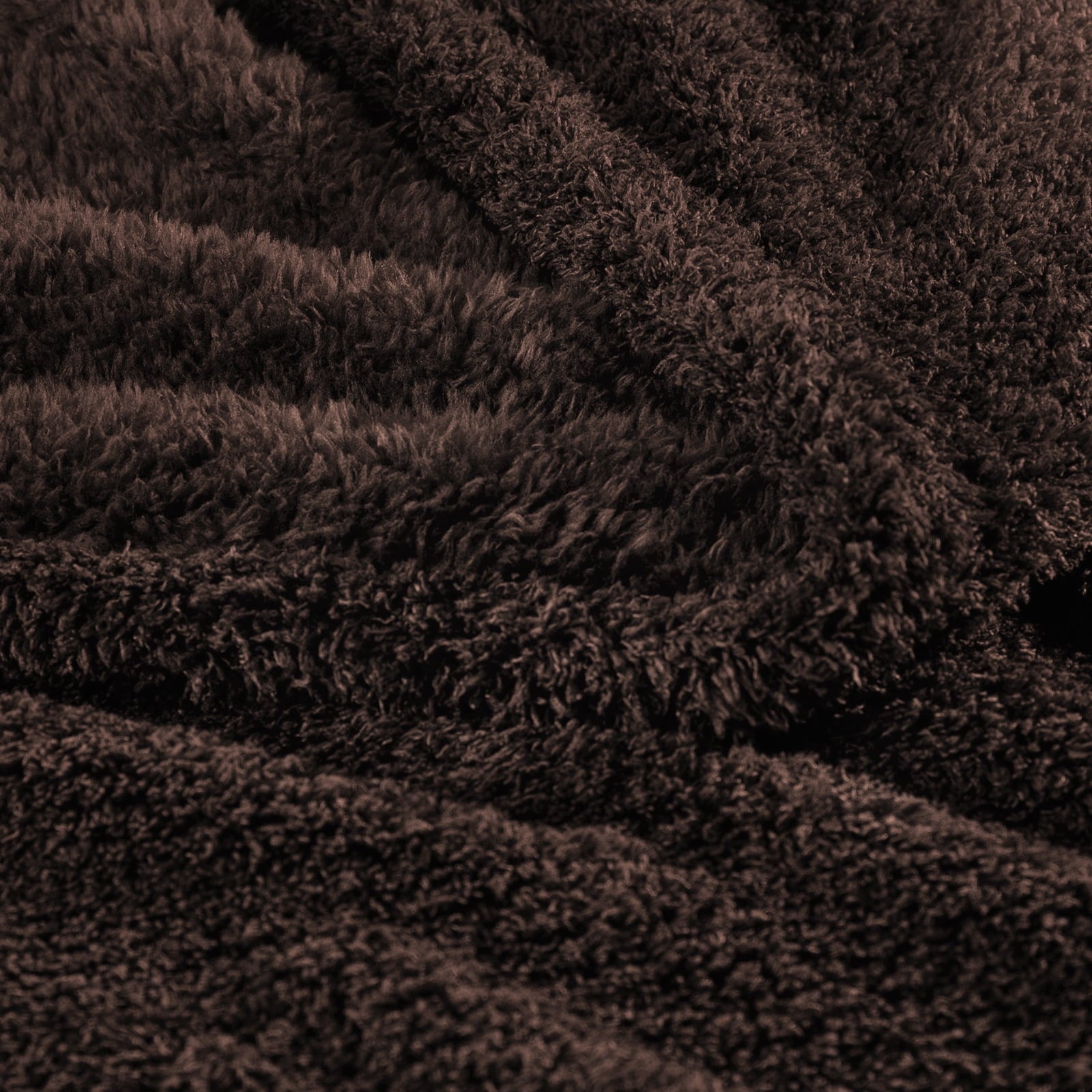 Reversible Sherpa Fuzzy Fleece Throw Blanket for Couch Sofa, Lightweight Fluffy Solid Velvet Blanket, 50x60 Inches, Coffee - Luxury Knitted Decorative Throw Blanket with Fringes Detail