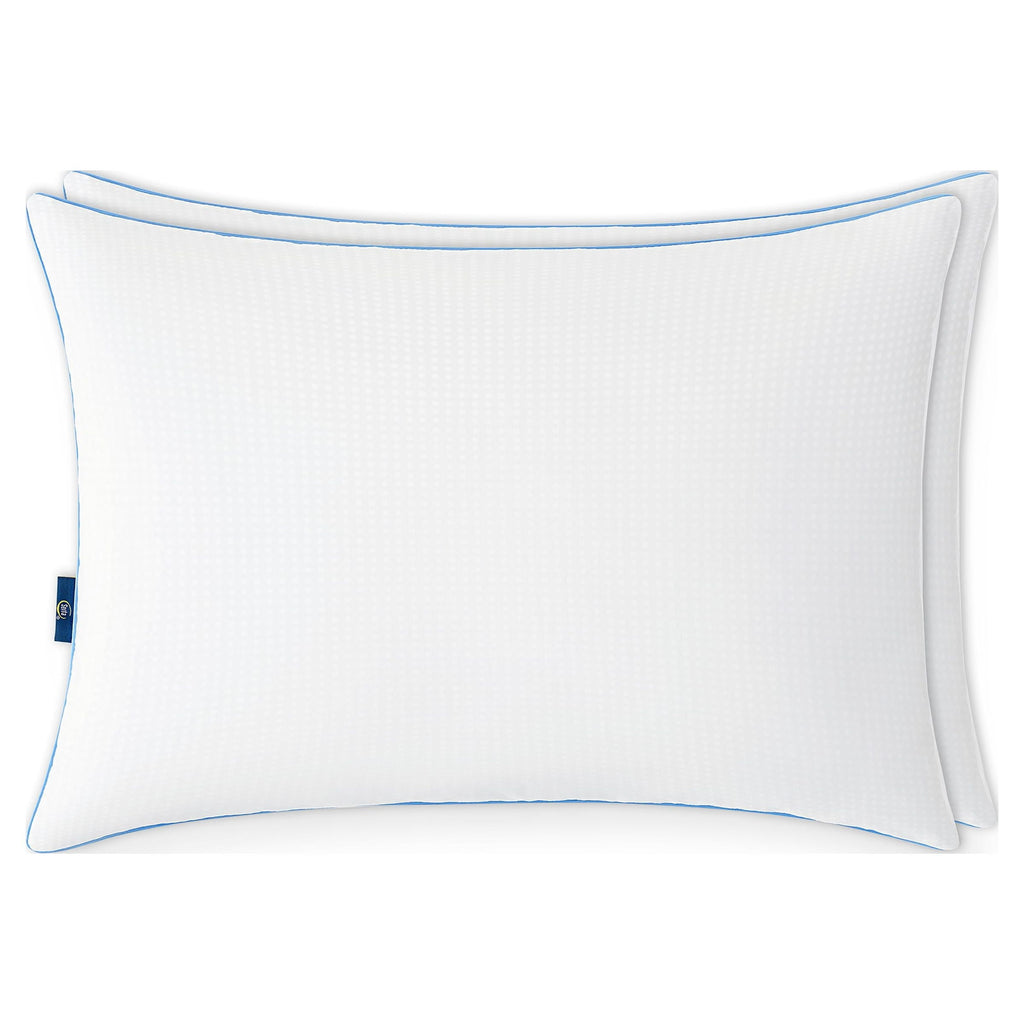 Fluffy Shredded Cool Nites Bed Pillow, Standard/Queen, 2 Pack - Ergonomic Memory Foam Pillow for Neck Pain Support Detail