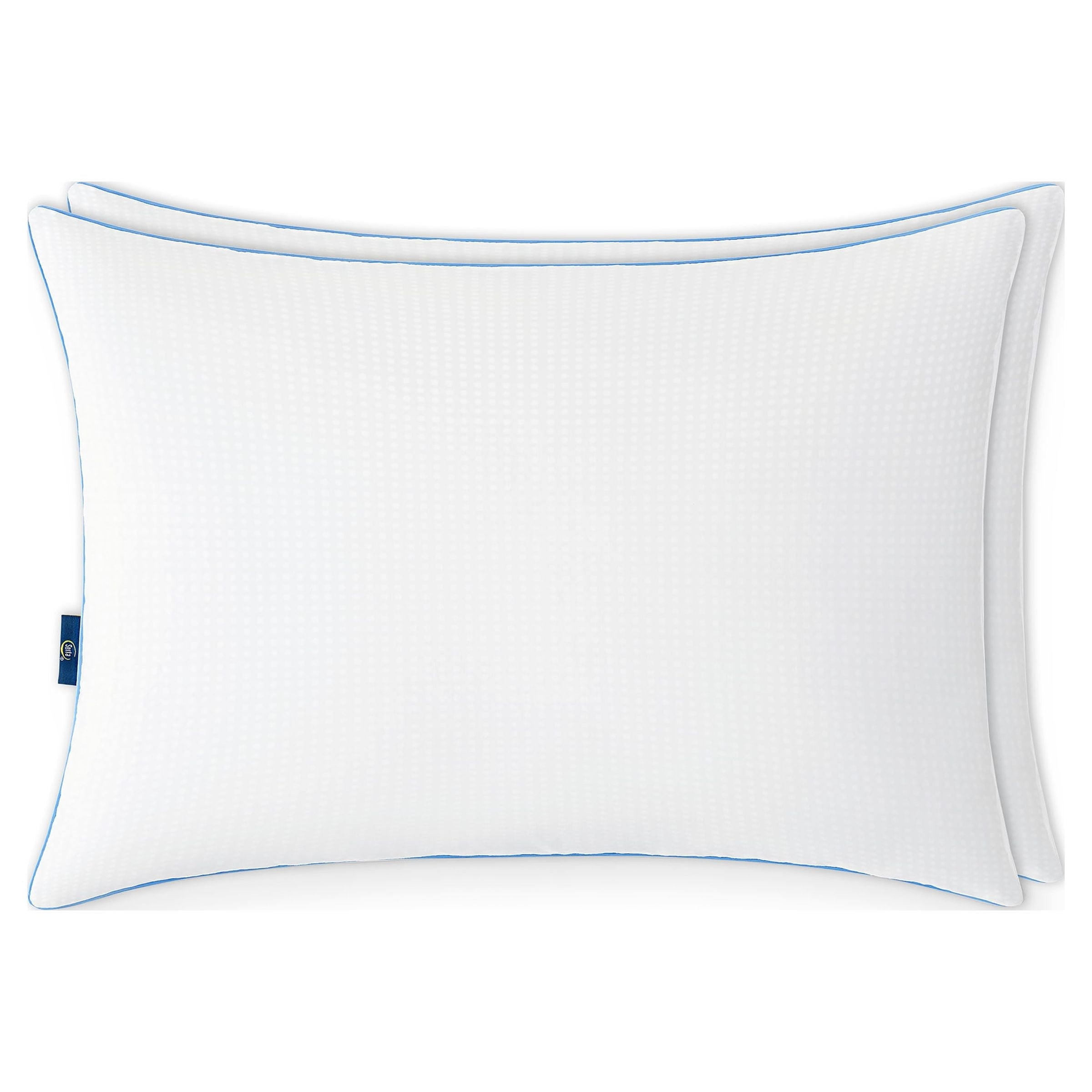 Fluffy Shredded Cool Nites Bed Pillow, Standard/Queen, 2 Pack - Ergonomic Memory Foam Pillow for Neck Pain Support Detail