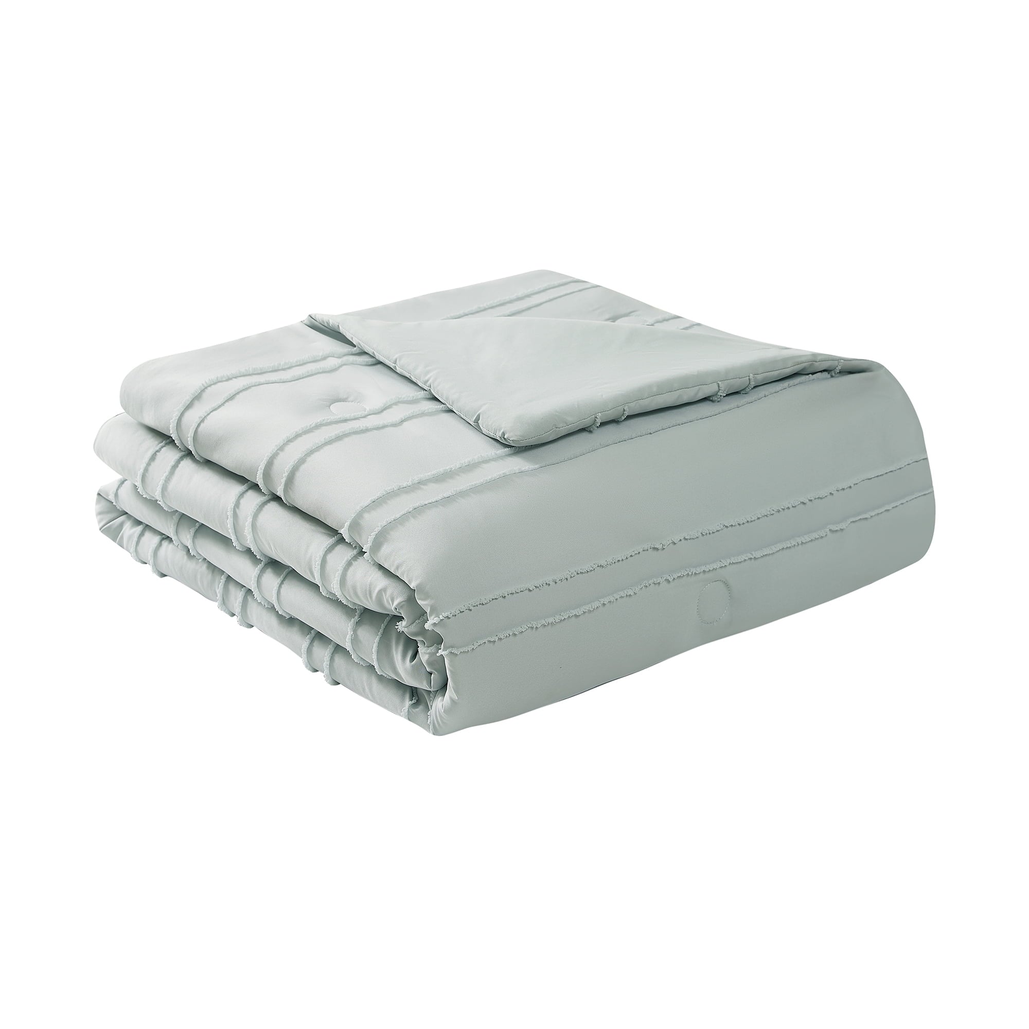 Hypoallergenic Cloud Mint 10 Piece Bed in a Bag Comforter Set with Sheets, Queen - Cloud-Like Soft Lightweight Bed Comforter Detail