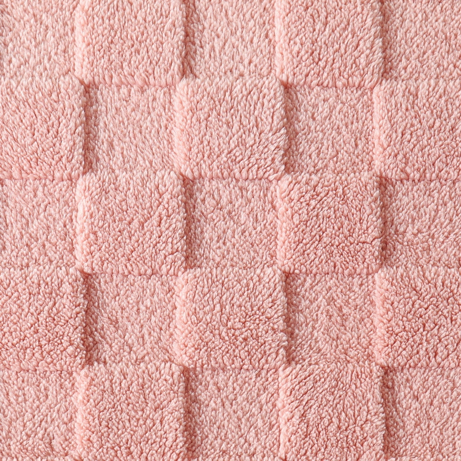 Reversible Sherpa Fleece Throw Blanket for Couch, Super Soft Warm Lightweight Checkered Pattern Blanket for All Seasons, Pink, 50"x60" - Luxury Knitted Decorative Throw Blanket with Fringes Detail