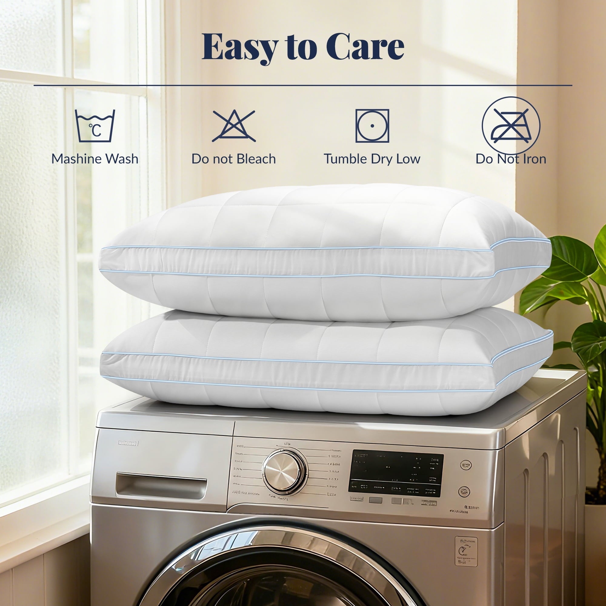 Hotel Collection Cooling Adjustable Pillow, Luxury Queen Size Bed Pillows Hotel Collection - Soft Firm Pillows for bed - Hotel Quality Plush Sleeping Pillows Detail