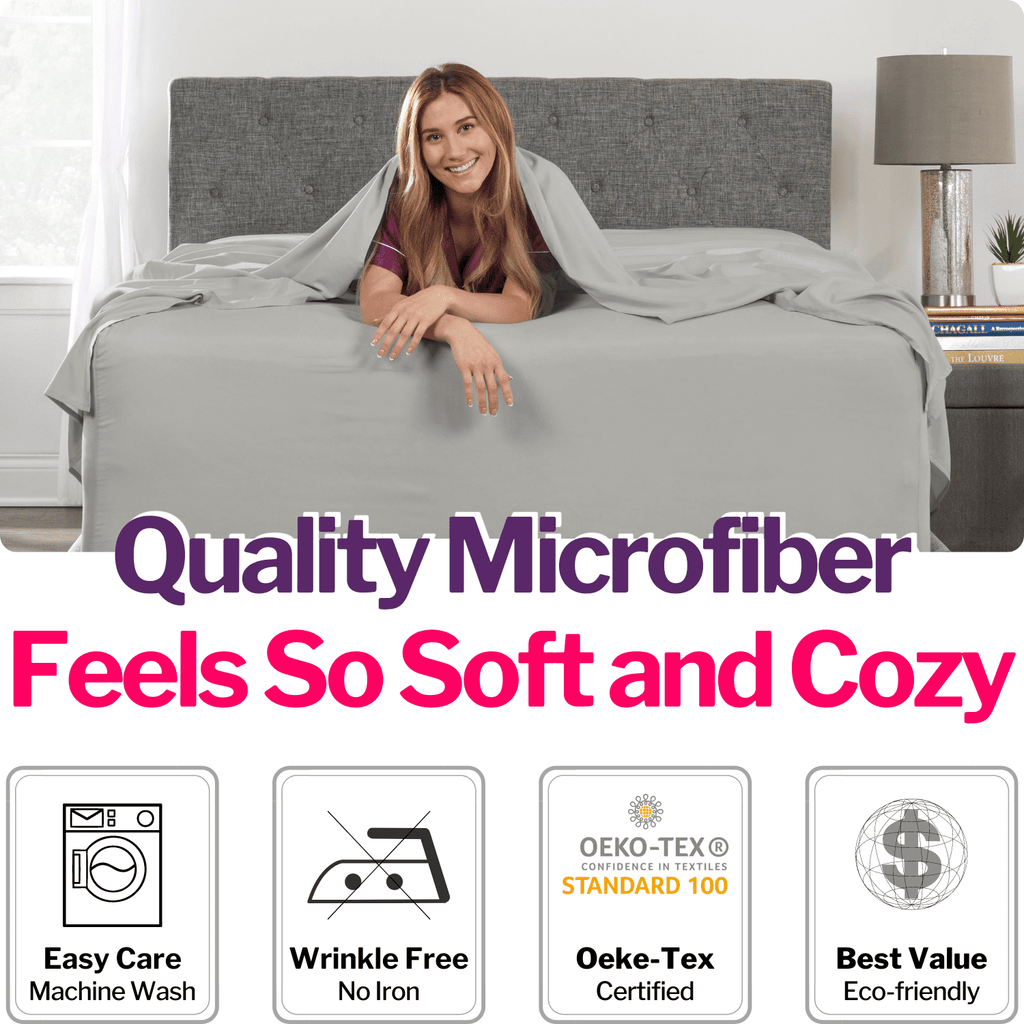 Ultra-Soft Bedding 21” King Extra Deep Pocket Sheets - Deep King Fitted Sheet - Super And Ultra Deep Sheet - For Deep Mattress -... - Luxury Bed Sheet Set with Deep Pockets Detail