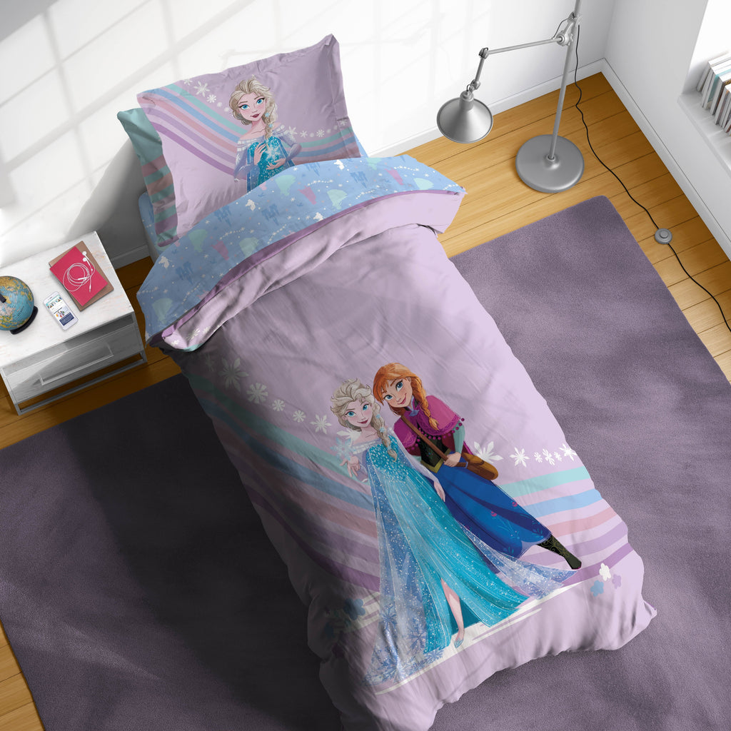 Fluffy Down Alternative The Poet Inside 5 Piece Twin Size Kids Comforter Set wth Sham - Super Soft Elsa Bed Set for Kids - Luxurious Quilted Duvet Cover Set Detail