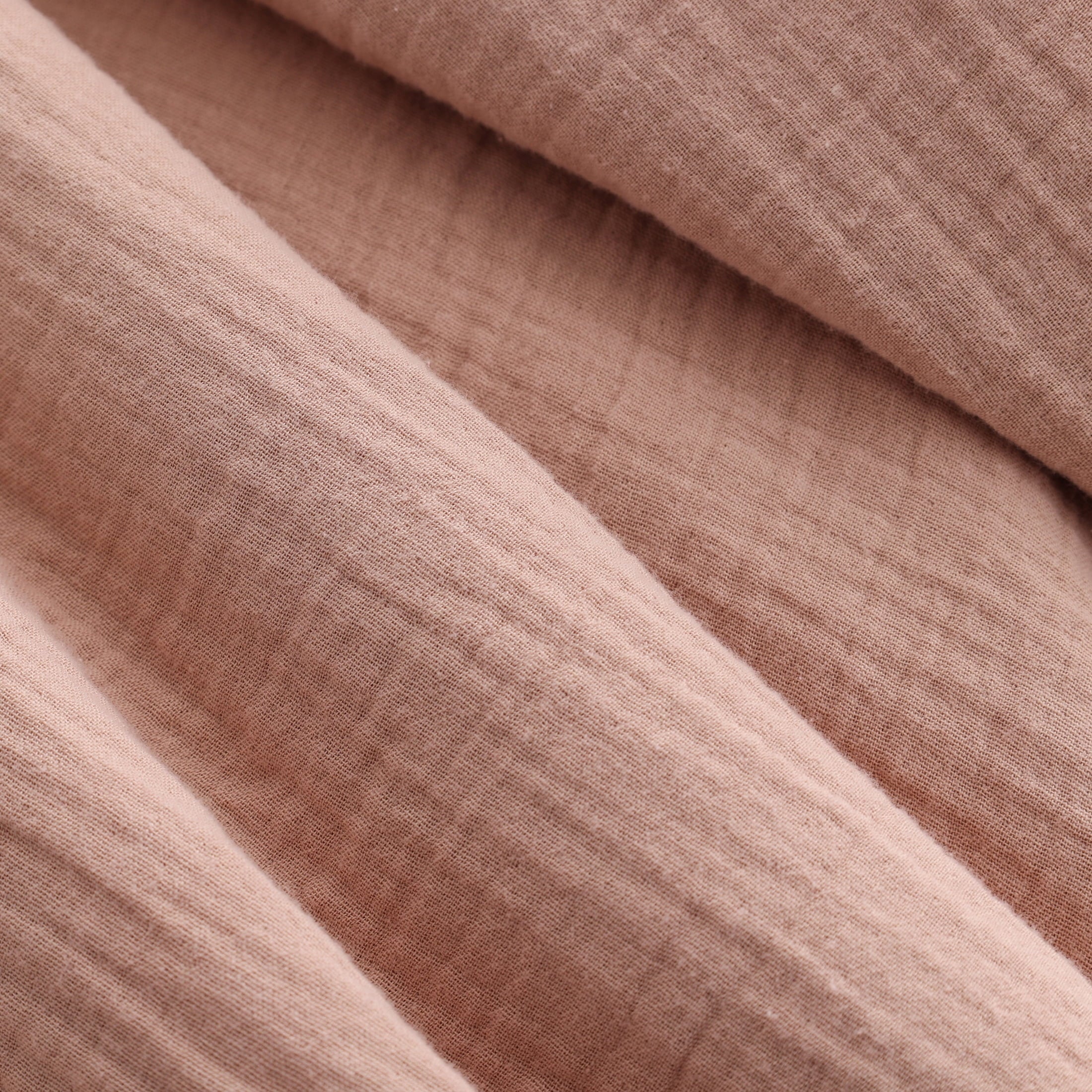 Cozy Fleece Gauze Reverse to Cozy Knit Super Soft Throw Blanket, Oversized, Antique Blush - Luxury Knitted Decorative Throw Blanket with Fringes Detail