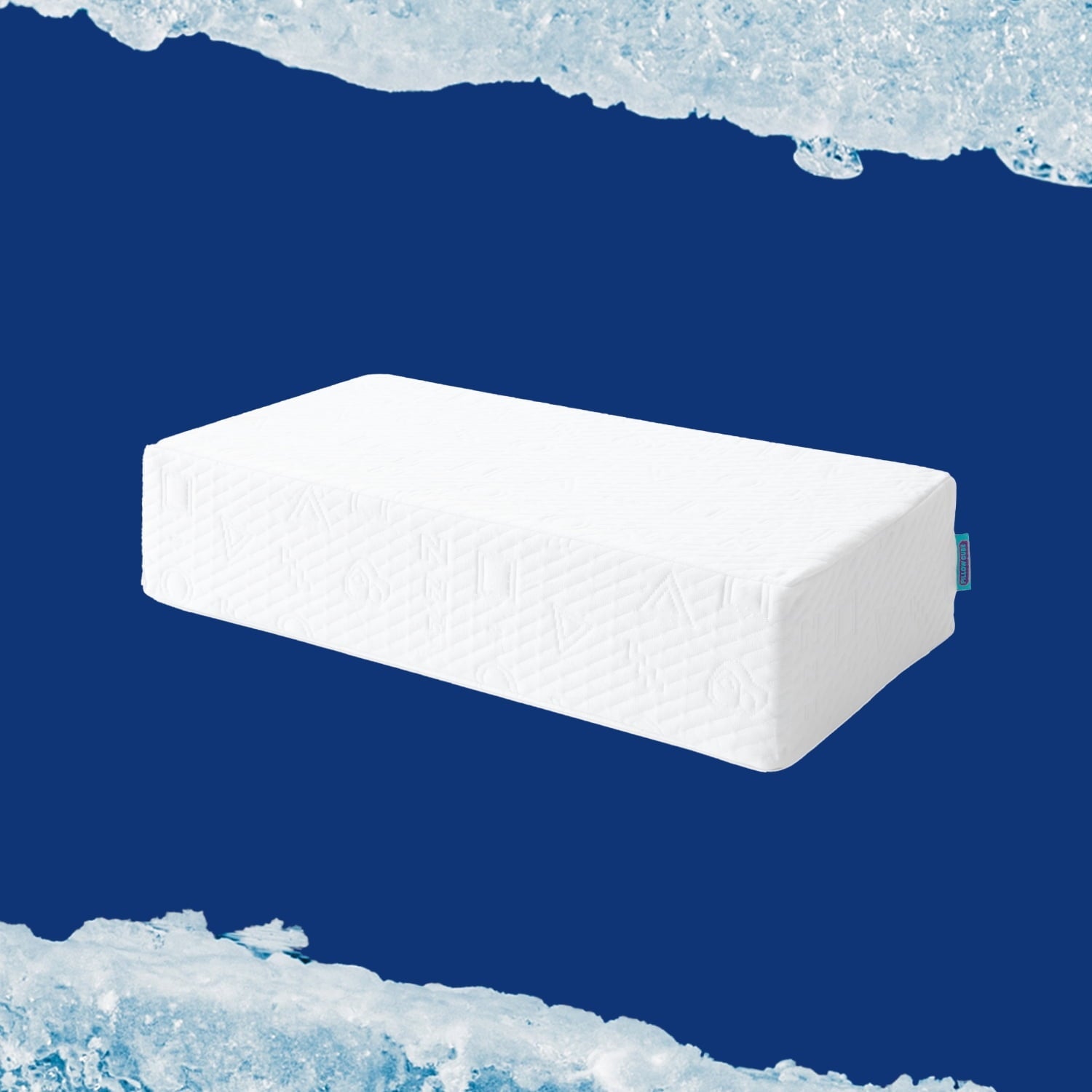 Hotel Collection (2 pack) Ice Cube Cooling Memory Foam Bed Pillow (1 Count) - Orthopedic Shredded Foam Bed Pillow Set Detail