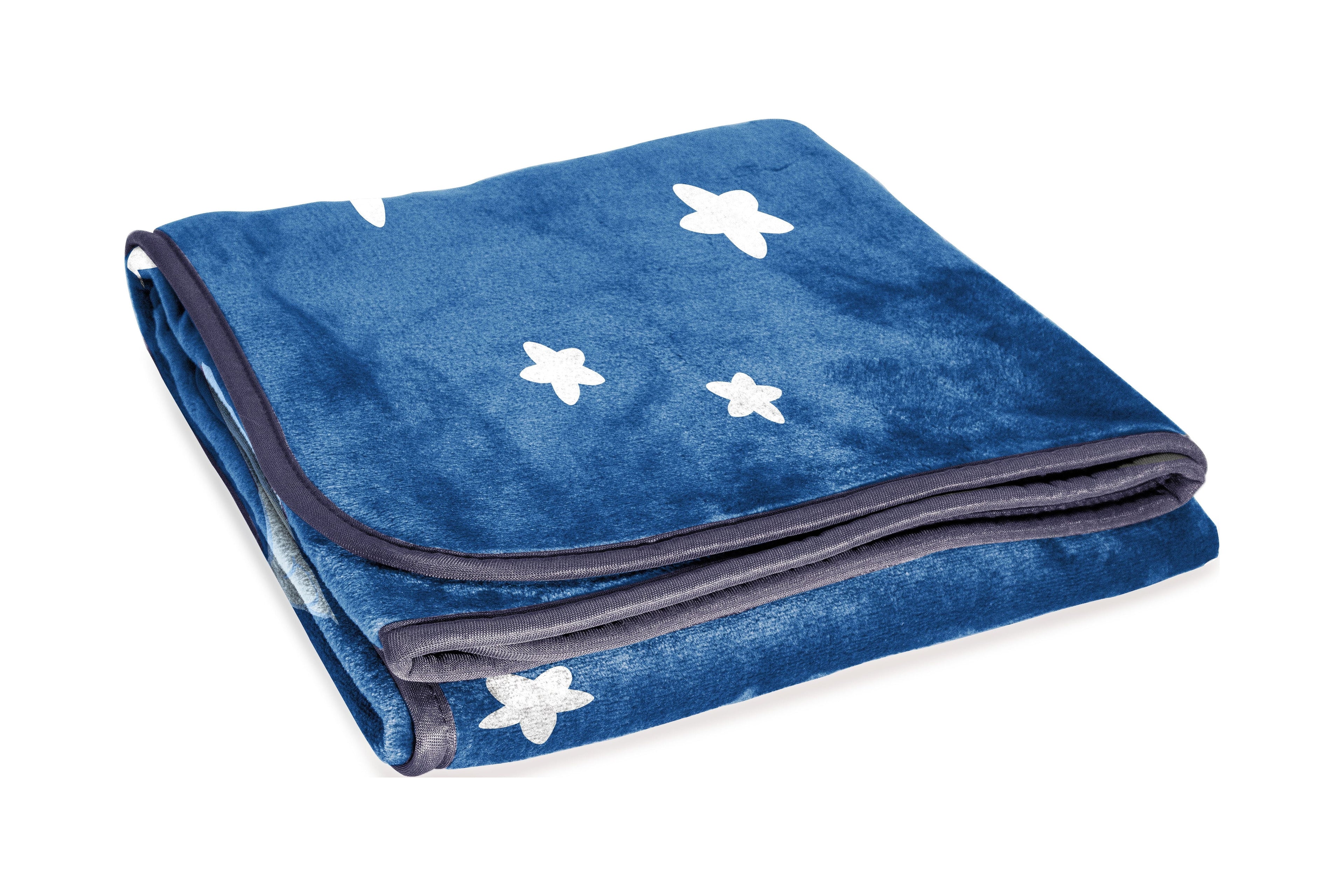 Decorative Knitted In The Dream Kids Throw Blanket, 46 x 60, Microfiber, Blue, BBC Studios Ages 1+ - Lightweight Plush Warm Blanket for All Seasons Detail