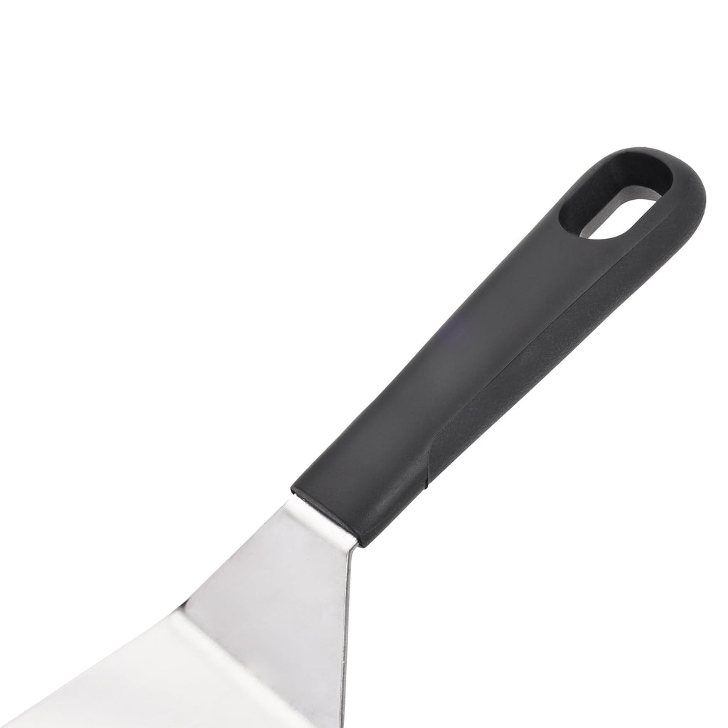 Heavy Duty Stainless Steel Mini Dessert Spatula with Softgrip Handle for Serving Pancakes or Desserts - High-Precision Culinary Tool for Baking & Cooking Detail