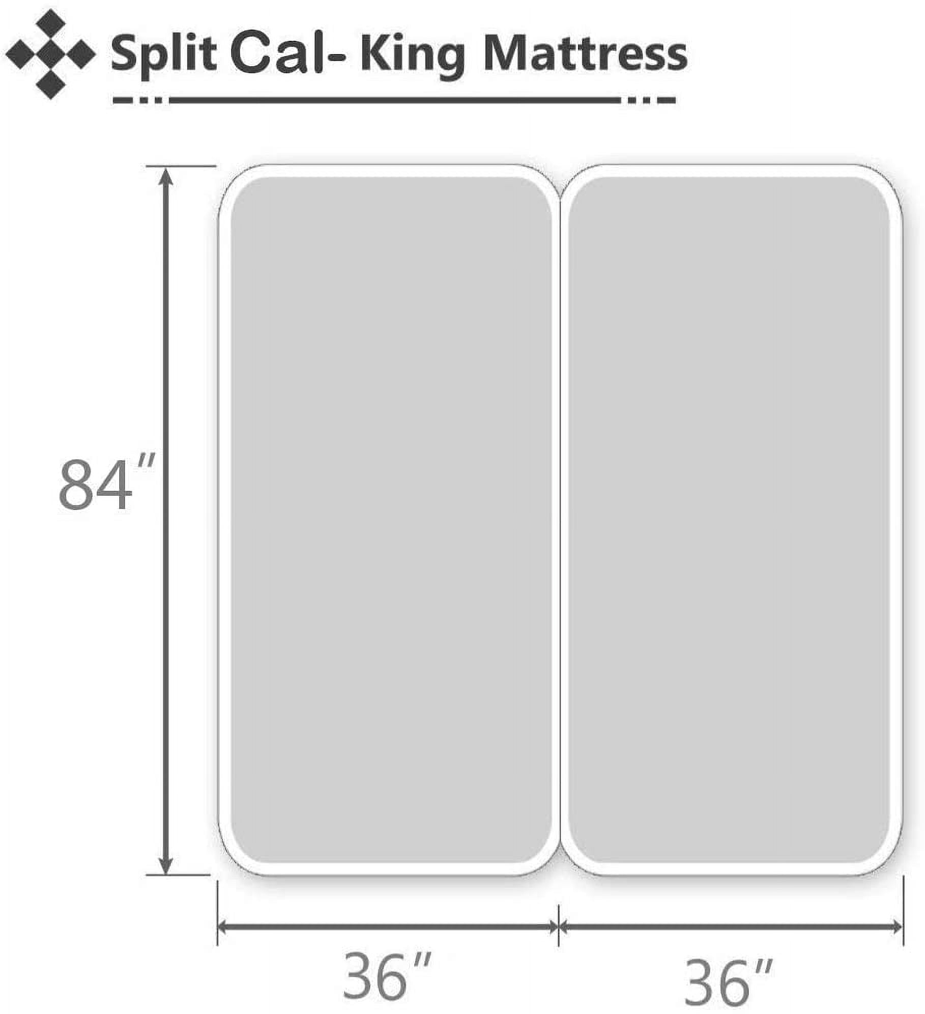 Wrinkle-Resistant Split-California King Bed Sheet Set (5-Pieces) Adjustable Bed Sheets - 800 Thread Count 100% Egyptian Cotton - 15" De... - Premium Ultra-Soft Pillowcase Pair for Sleeping Detail