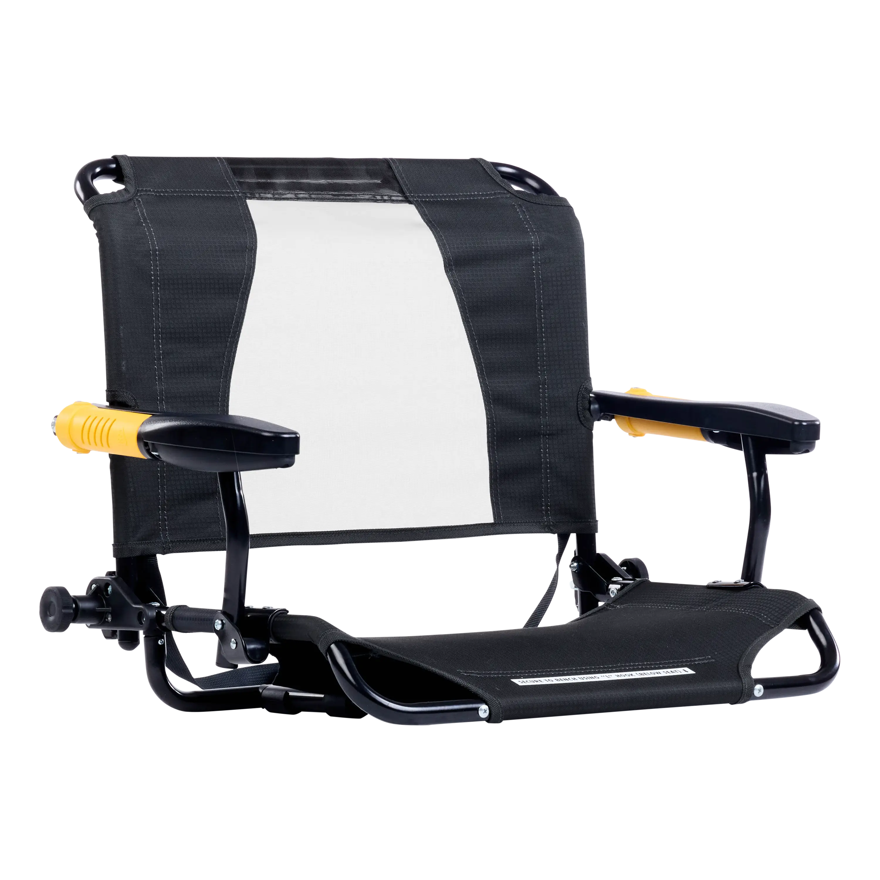 Luxury Camp Stadium Rock-Cliner - Choice 540 - Freestyle Rocker Portable Outdoor Folding Chair - Dark Charcoal