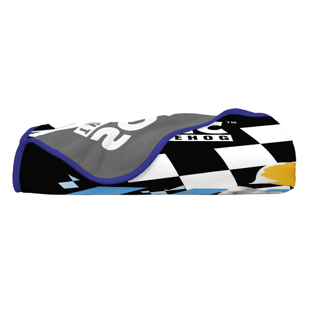 Reversible Sherpa Kids Black Print Fleece Throw Blanket, 46 x 60 - Luxury Knitted Decorative Throw Blanket with Fringes Detail