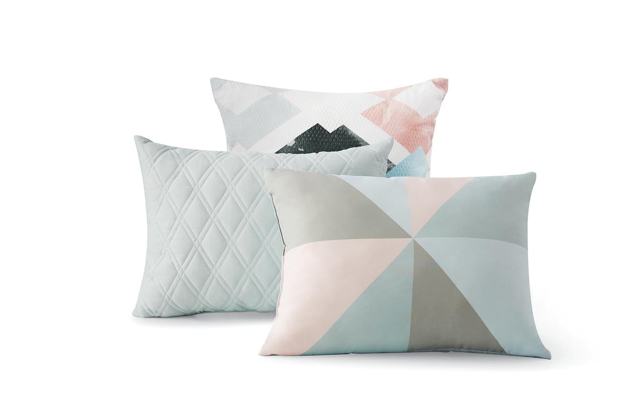 Fluffy Down Alternative Reversible Marble Diamond 8-Piece Bed in a Bag Bedding Set, Twin/Twin XL - Hypoallergenic Ultra-Fluffy Quilt for Winter Detail