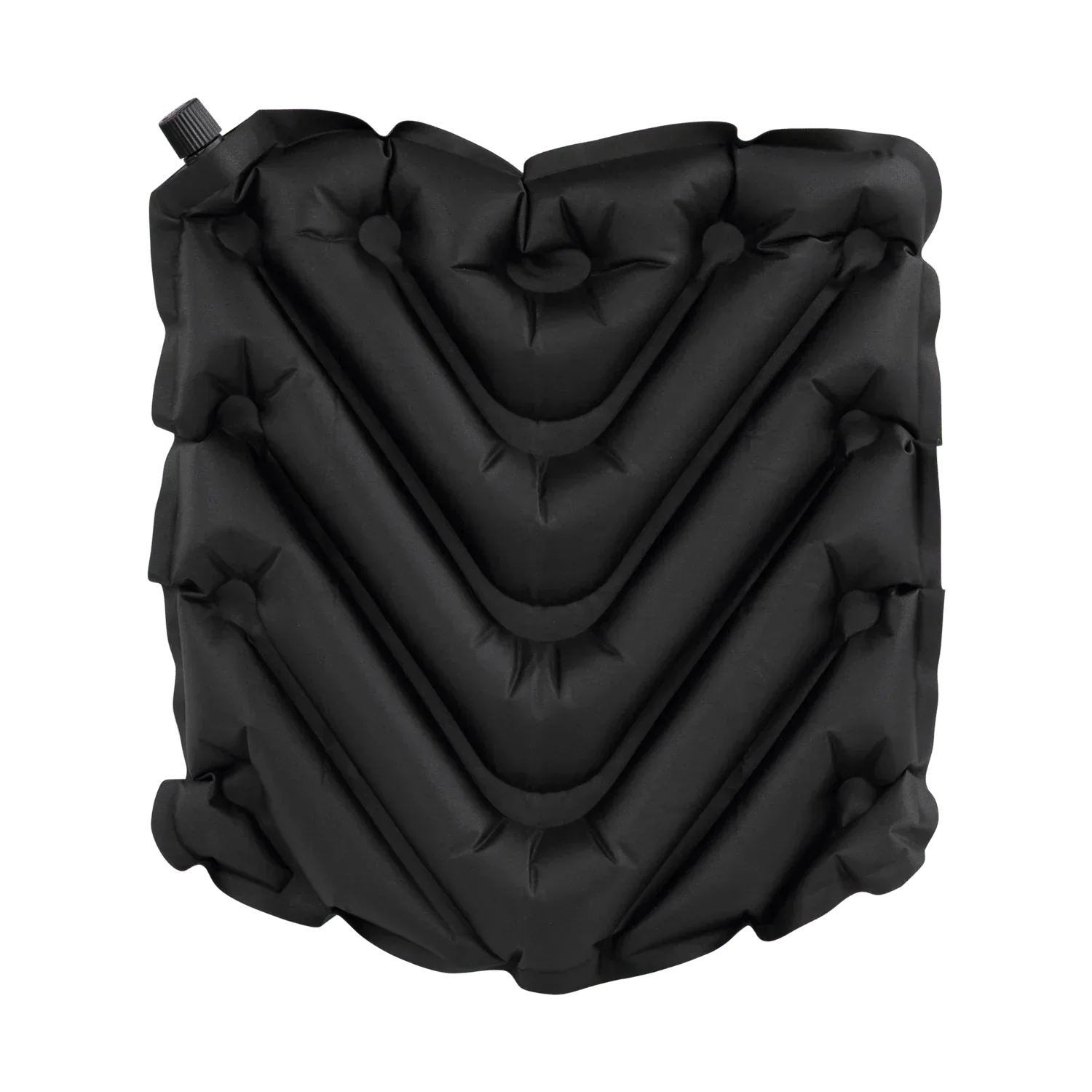 Ergonomic Back-Support College V Seat Inflatable Stadium Cushion - Iowa Hawkeyes - Choice 157 - Grandstand Cushion Seat with Secure Under-Bench Hooks Detail
