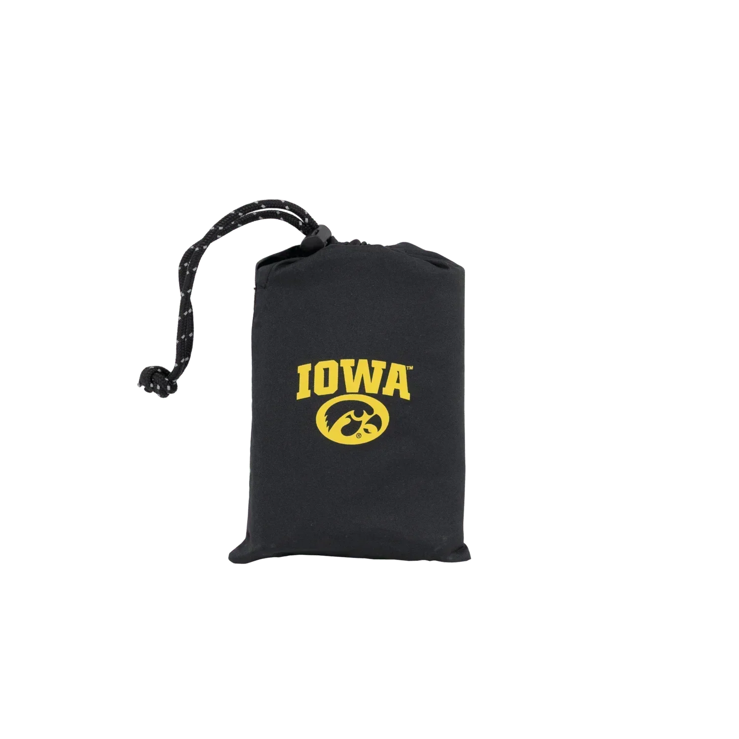 Ergonomic Back-Support College V Seat Inflatable Stadium Cushion - Iowa Hawkeyes - Choice 157 - Grandstand Cushion Seat with Secure Under-Bench Hooks Detail