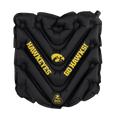 Ergonomic Back-Support College V Seat Inflatable Stadium Cushion - Iowa Hawkeyes - Choice 157 - Grandstand Cushion Seat with Secure Under-Bench Hooks - Default Title