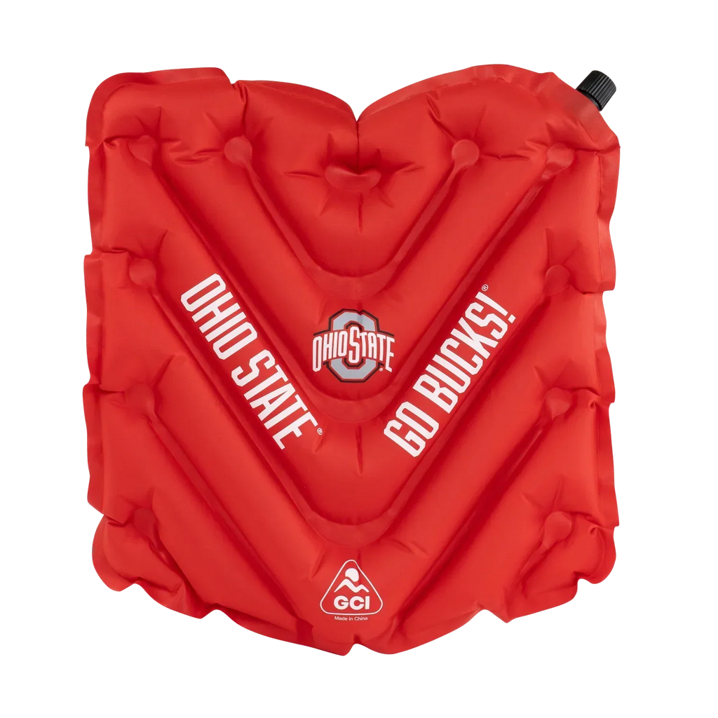 Ergonomic Back-Support College V Seat Inflatable Stadium Cushion - Ohio State Buckeyes - Choice 778 - Ergonomic Portable Stadium Seat for Sports Events - Default Title