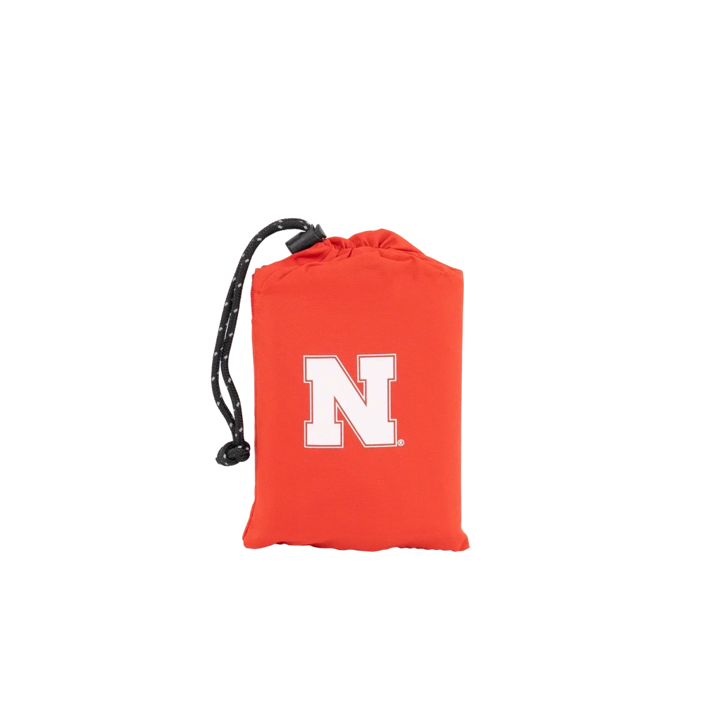 Compact Cushion College V Seat Inflatable Stadium Cushion - Nebraska Cornhuskers - Choice 277 - Bleacher-Friendly Stadium Chair with Back Support Detail