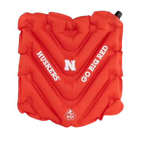Compact Cushion College V Seat Inflatable Stadium Cushion - Nebraska Cornhuskers - Choice 277 - Bleacher-Friendly Stadium Chair with Back Support - Default Title