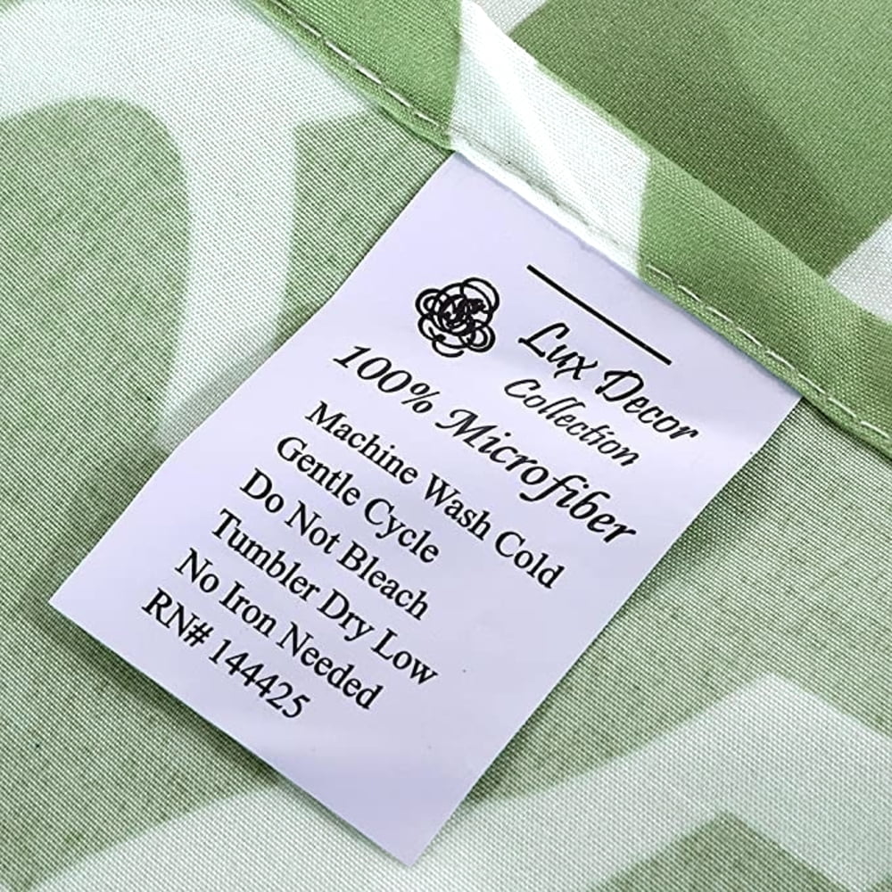 Premium Egyptian Cotton Quatrefoil Bed Sheet Set (King, Sage/White) 4 Piece Deep Pocket 1800 Series Microfiber Bed Sheet Set Contains 1 Fitte... - Luxury Bed Sheet Set with Deep Pockets Detail