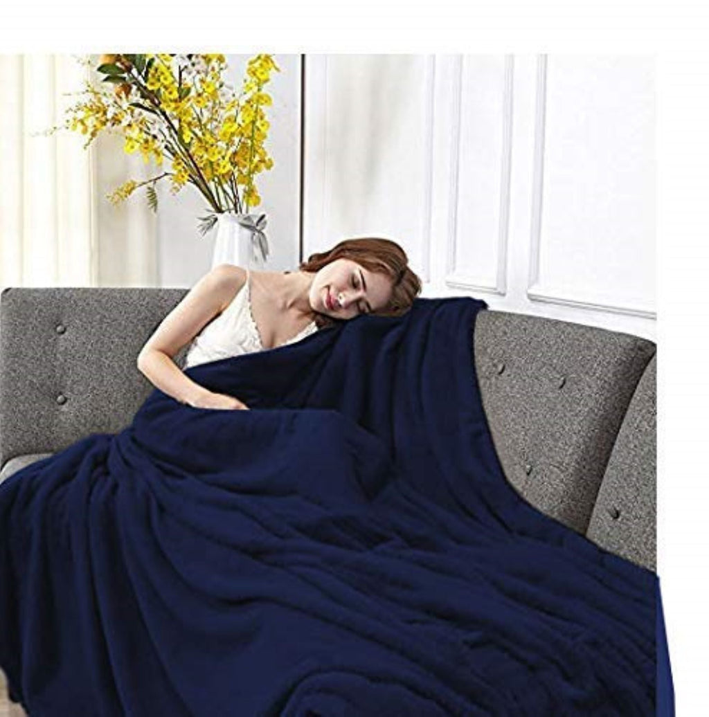 Lightweight Warm Solid Color 90"L x 60"W Fleece Throw Blanket for Fall, Winter, Spring, Summer, Men, Women, Homeless, Charity Donation... - Lightweight Plush Warm Blanket for All Seasons Detail