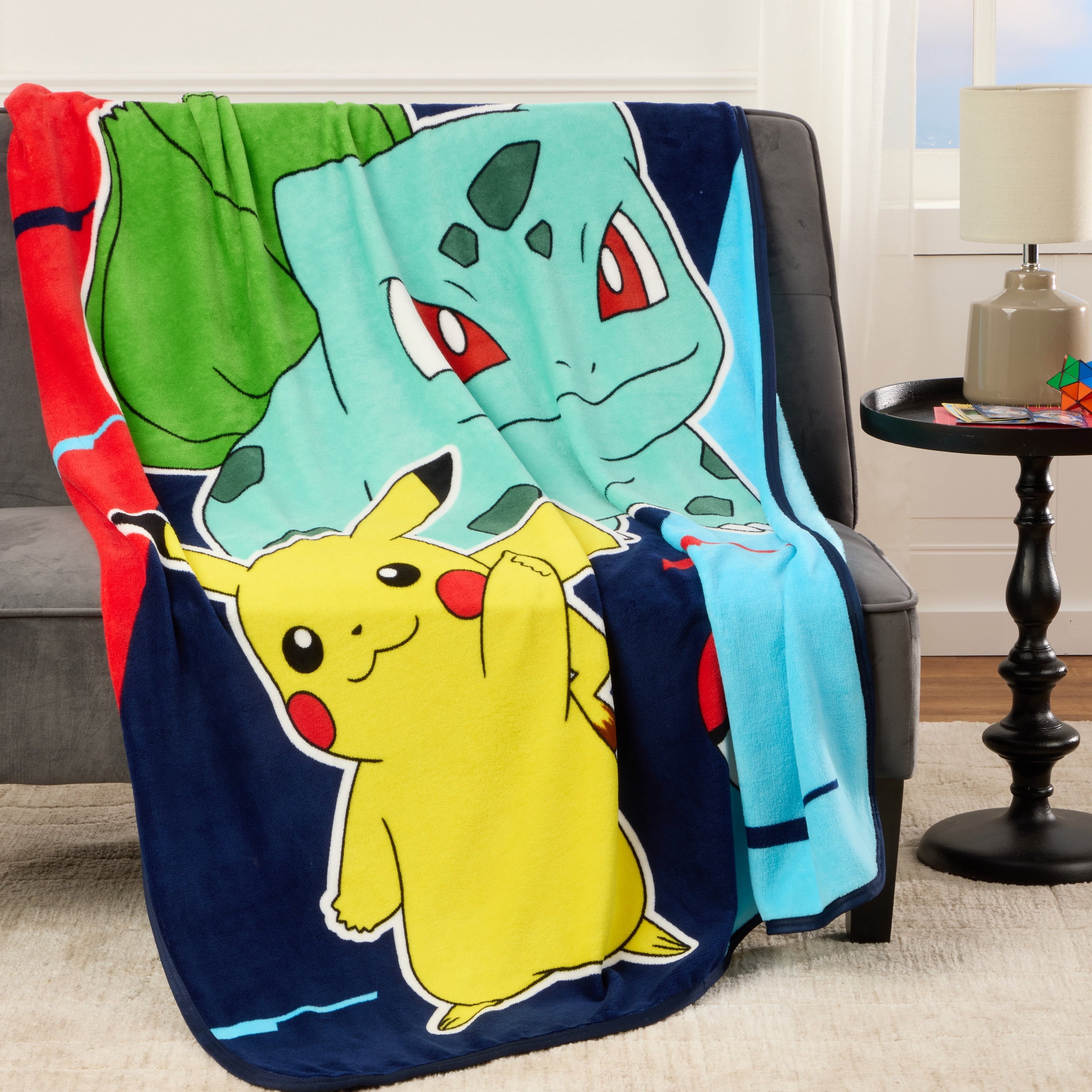Lightweight Warm Kids Print Fleece Throw Blanket, 46 x 60 - Cozy Fleece Throw Blanket for Couch & Bed Detail