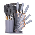 Premium Silicone 19-Piece Silicone Kitchen Utensil & Knife Set - Heat-Resistant Cooking Tools Non-Stick Safe Gift for Mom or Wo... - Heat-Resistant Silicone Cooking Spatula Turner - Default Title