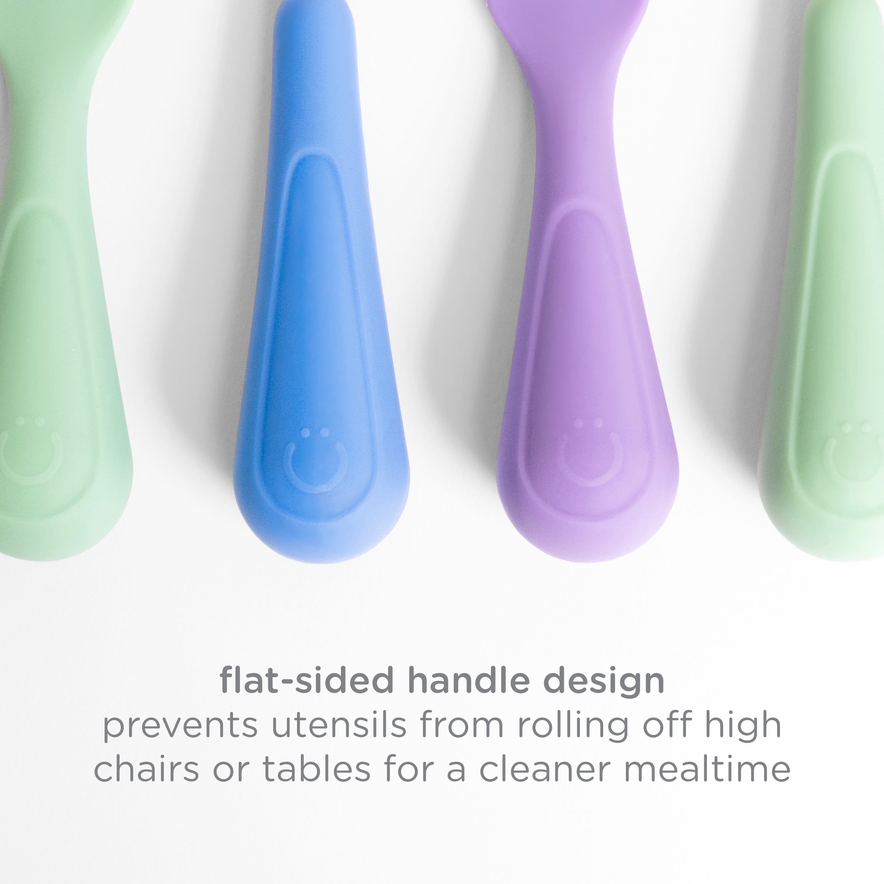 High-Precision Silicone Toddler Training Spoons, Baby, Silicone Flatware Sets, 3 Pack - High-Precision Culinary Tool for Baking & Cooking Detail