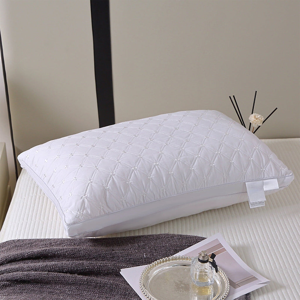 Ergonomic Memory Foam Hotel Grade Extra Soft Pillows Queen Size Set of 2 Supportive Bed Pillow for Back Side and Stomach Sleepers, Breathab... - Hotel Quality Plush Sleeping Pillows Detail