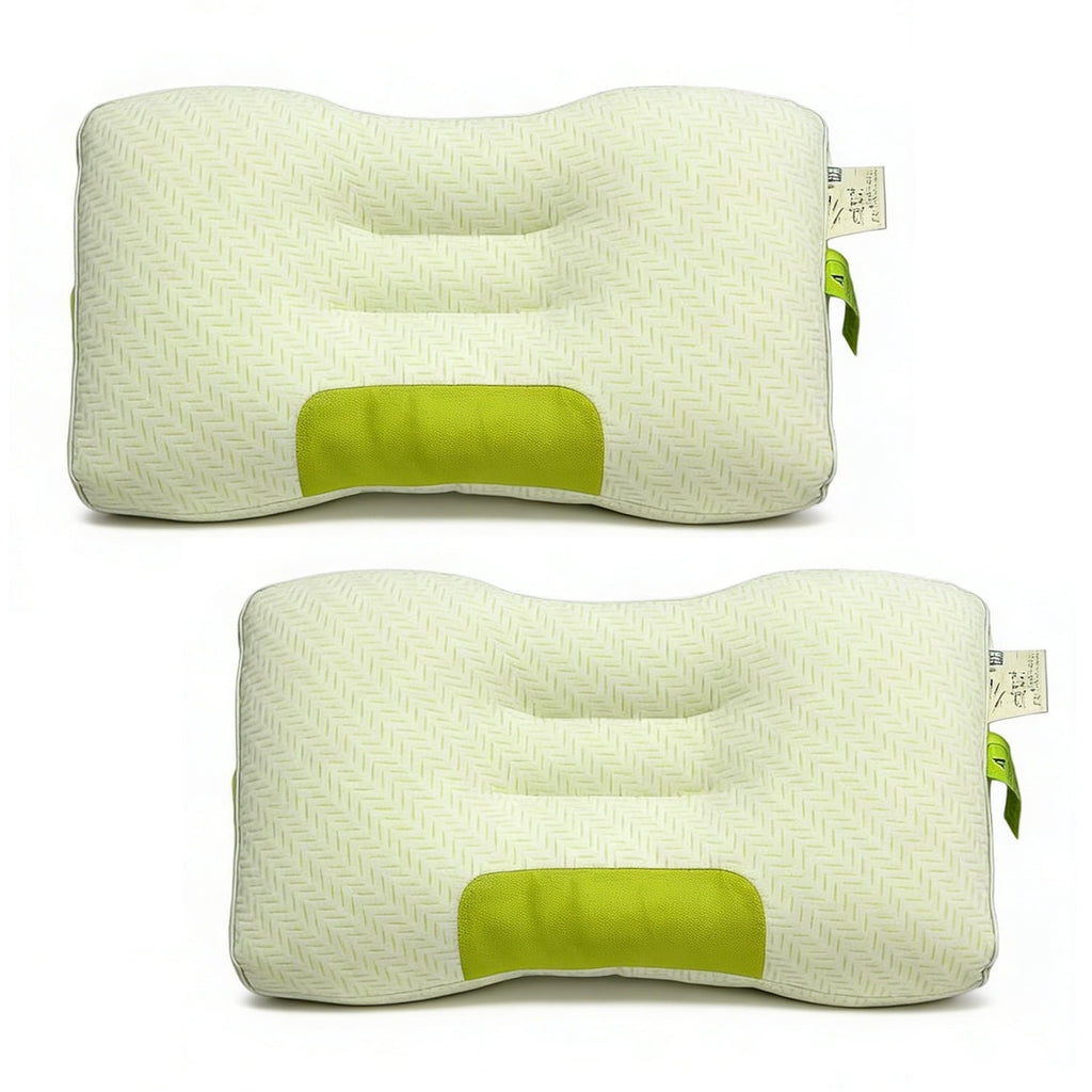 Hotel Collection 2-Pack Bamboo Fiber Bed Pillow (29.13" x 18.9") - A-Class Safe and Cooling - Orthopedic Shredded Foam Bed Pillow Set - Default Title