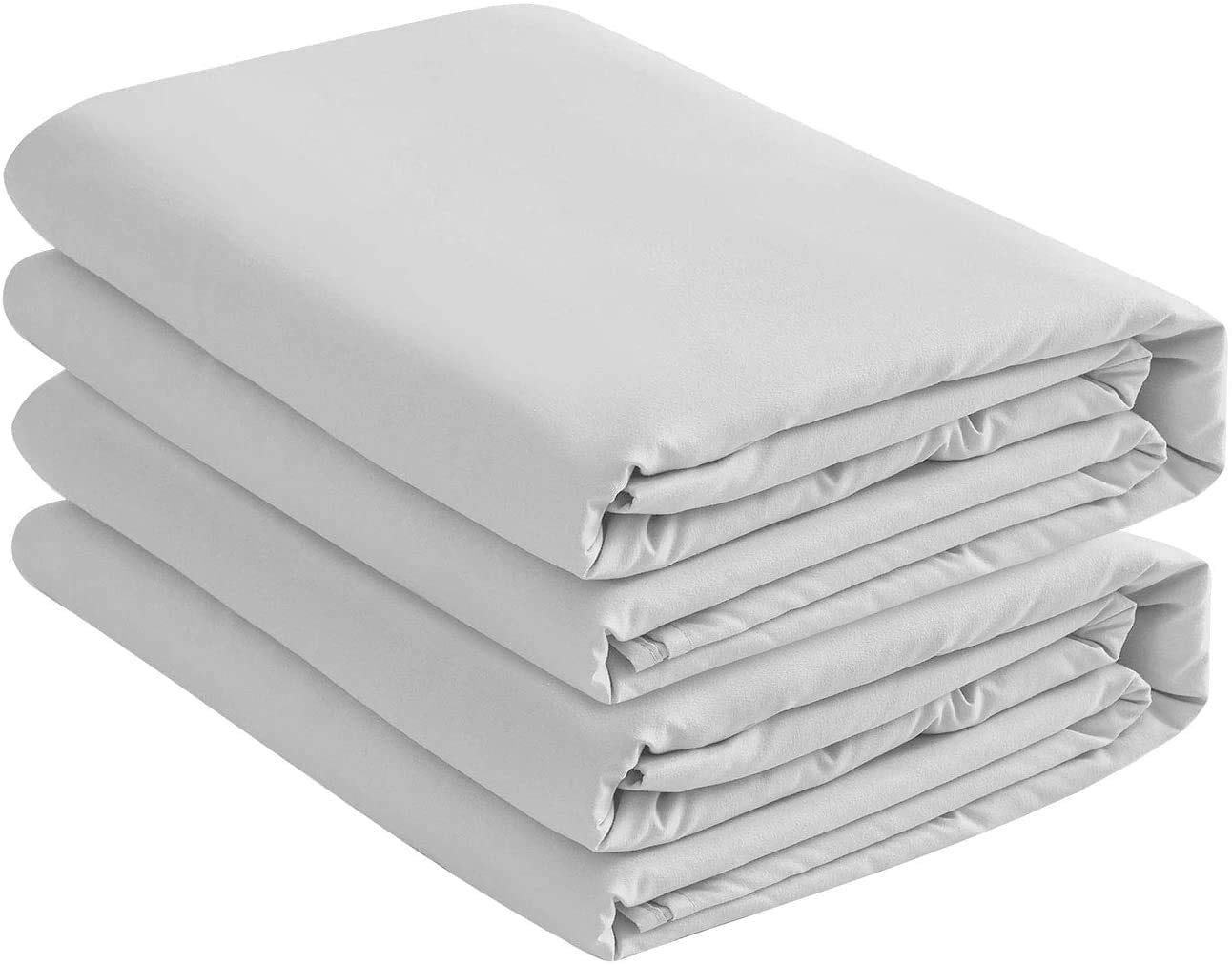 Ultra-Soft 2 Pack Fitted Hospital Bed Sheets with Elastic All Around for a Double Brushed Ultra Soft Breathable 100% Microfiber ... - Premium Ultra-Soft Pillowcase Pair for Sleeping - Default Title