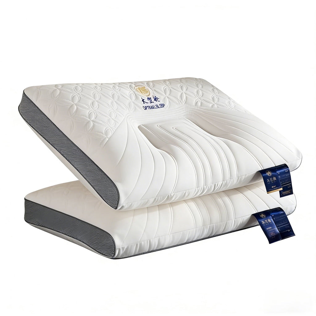 Fluffy Shredded 2-Pack Space Capsule Bed Pillow (29.13" x 18.9") - Plush and Supportive - Orthopedic Shredded Foam Bed Pillow Set - Default Title