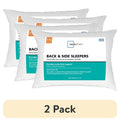 Ergonomic Memory Foam (2 pack) Back & Side Sleeper Bed Pillow, Standard/Queen - Extra Firm Support (4 Pack) - Orthopedic Shredded Foam Bed Pillow Set - Default Title