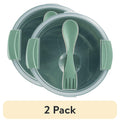 Playful Geometric (2 pack) Food Storage Bento Container, Round, Green, 47oz Capacity, A Practical Choice for School Lunches a... - Deliciously Soft Cupcake Sensory Glob - Default Title