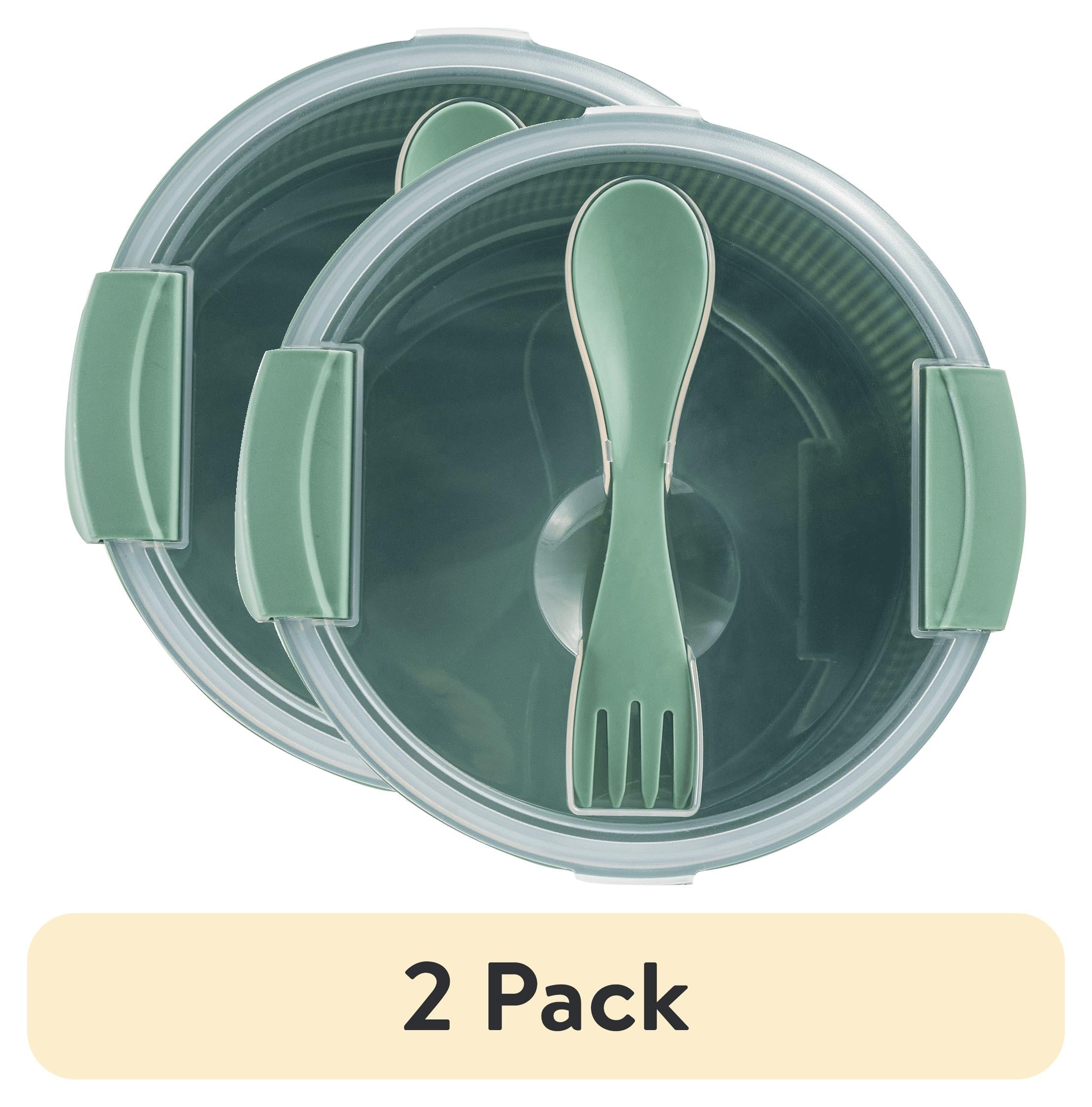 Playful Geometric (2 pack) Food Storage Bento Container, Round, Green, 47oz Capacity, A Practical Choice for School Lunches a... - Deliciously Soft Cupcake Sensory Glob - Default Title
