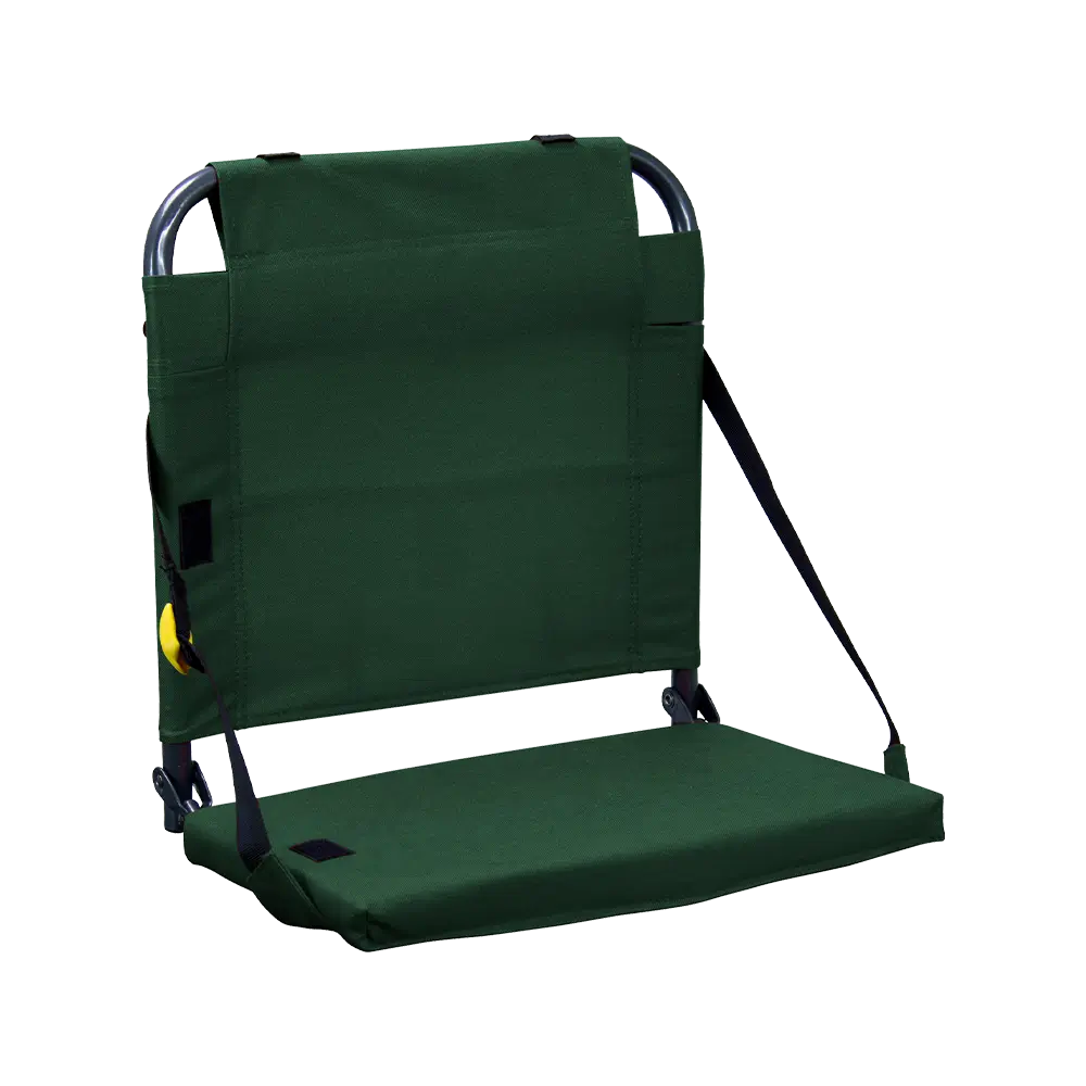 Compact Cushion BleacherBack - Choice 696 - Bleacher-Friendly Stadium Chair with Back Support - Hunter