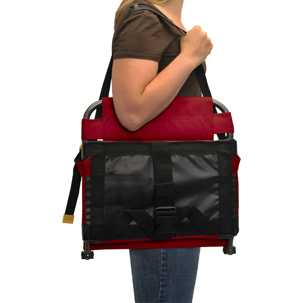 Compact Cushion BleacherBack - Choice 696 - Bleacher-Friendly Stadium Chair with Back Support Detail