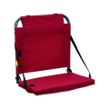Compact Cushion BleacherBack - Choice 696 - Bleacher-Friendly Stadium Chair with Back Support - Red