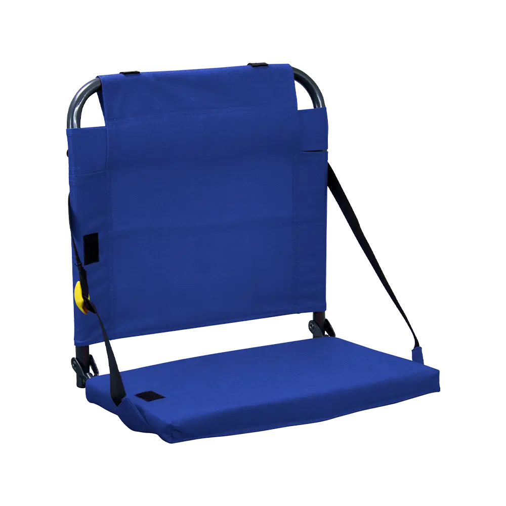 Compact Cushion BleacherBack - Choice 696 - Bleacher-Friendly Stadium Chair with Back Support - Royal Blue