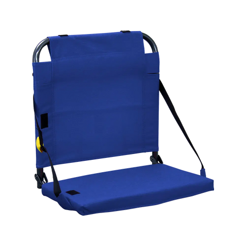 Compact Cushion BleacherBack - Choice 696 - Bleacher-Friendly Stadium Chair with Back Support - Royal Blue