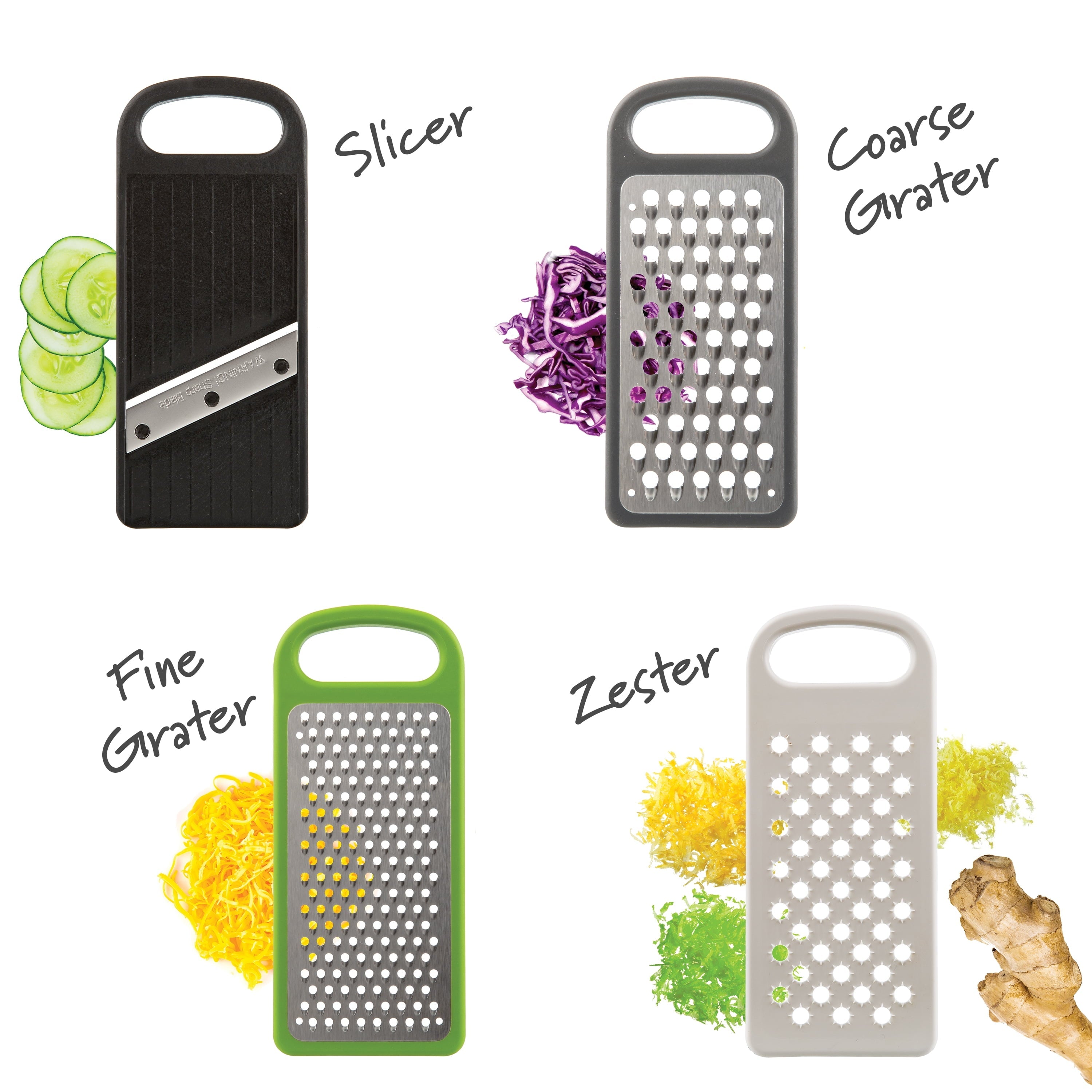 Premium Kitchen Compact Grate & Slice Set - Innovative Kitchen Helper for Modern Cooking Detail