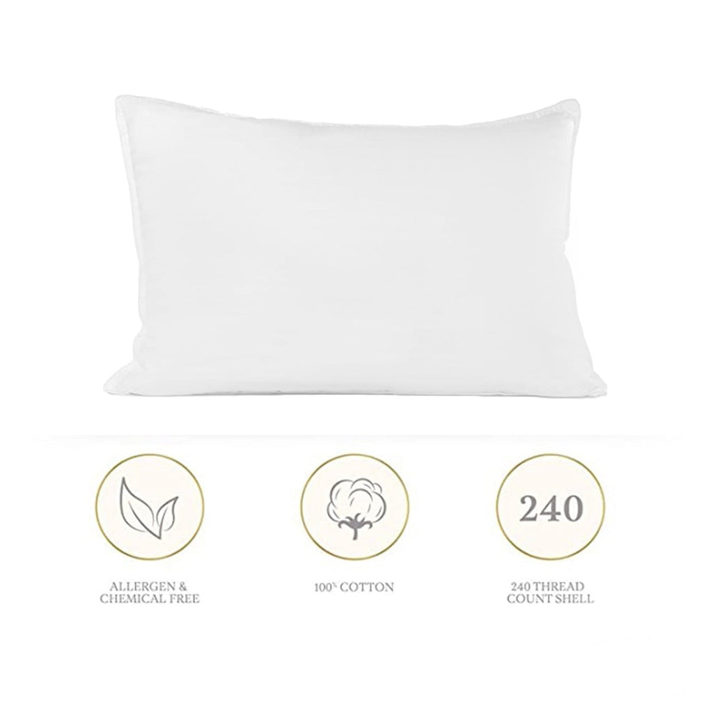 Hotel Collection Pillows Standard Size Set of 2, Bed Pillows for Sleeping, Standard Pillows 2 Pack for Back, Stomach or Side Sleepers,... - Decorative Throw Pillow Cushion for Sofa & Bed Detail