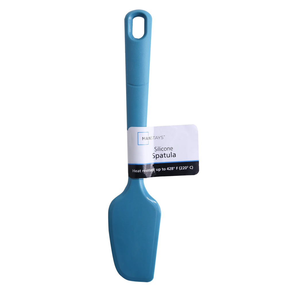Durable Steel Silicone Food- Grade Blue 10.55" L Kitchen Spatula - High-Precision Culinary Tool for Baking & Cooking Detail
