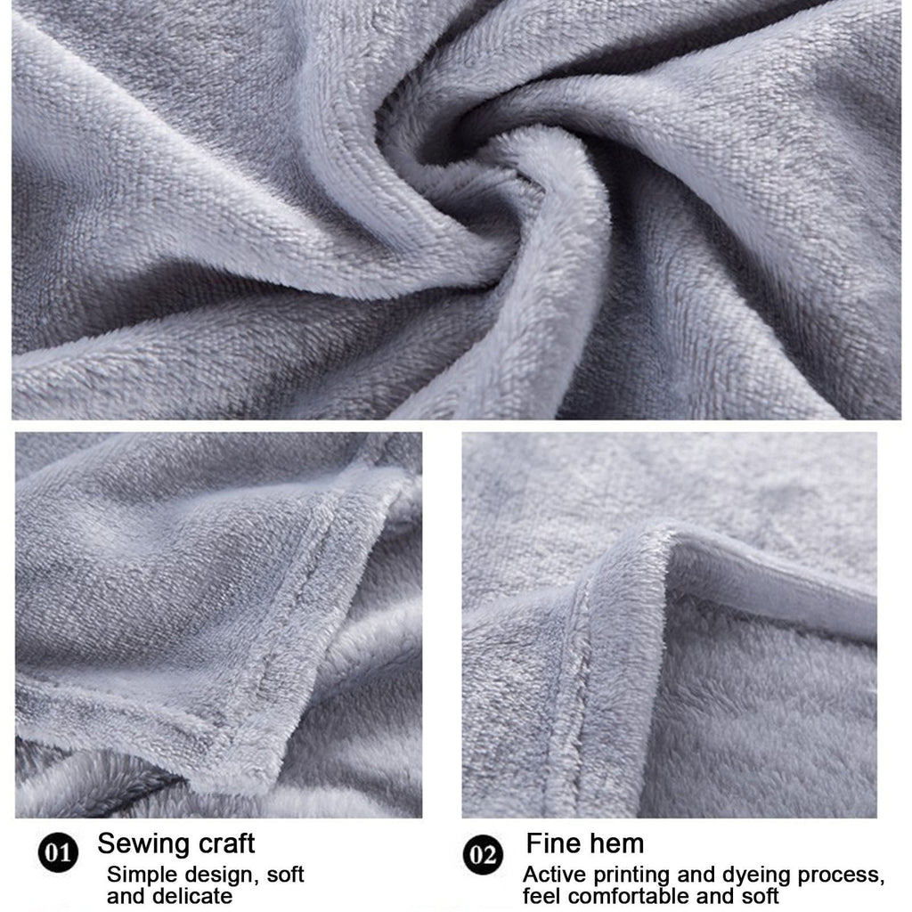Decorative Knitted Under $5 Flannel Blanket 27.56X39.37 Inches Blanket Soft Cozy Throw Blanket for Couch, Bed, Household Blanket for All... - Super Soft Reversible Sherpa Flannel Blanket Detail