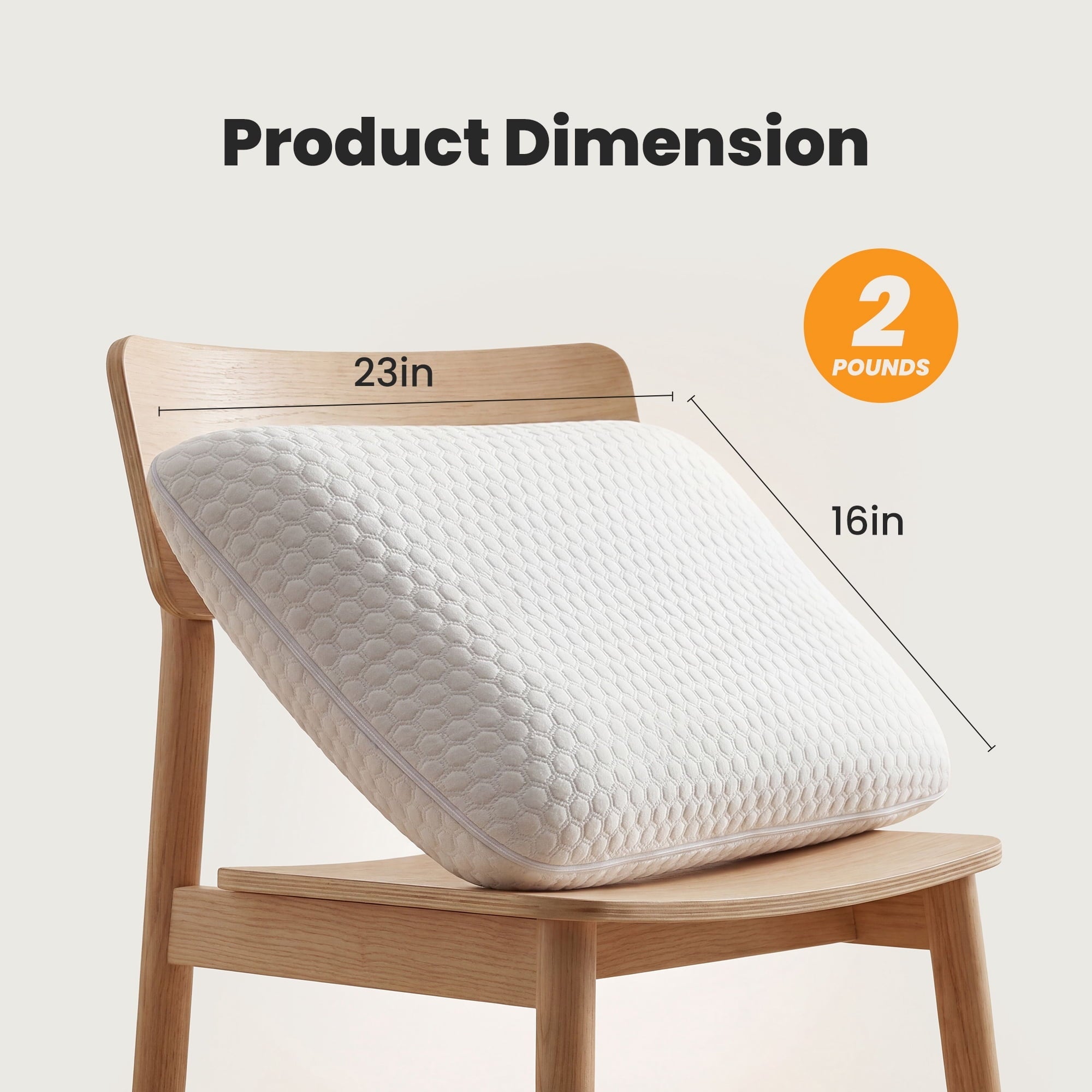 Hotel Collection Memory Foam Pillow for Sleeping, Gel Cooling Bed Pillow with Breathable Mesh and Washable Cover for Back and Side Sle... - Hotel Quality Plush Sleeping Pillows Detail
