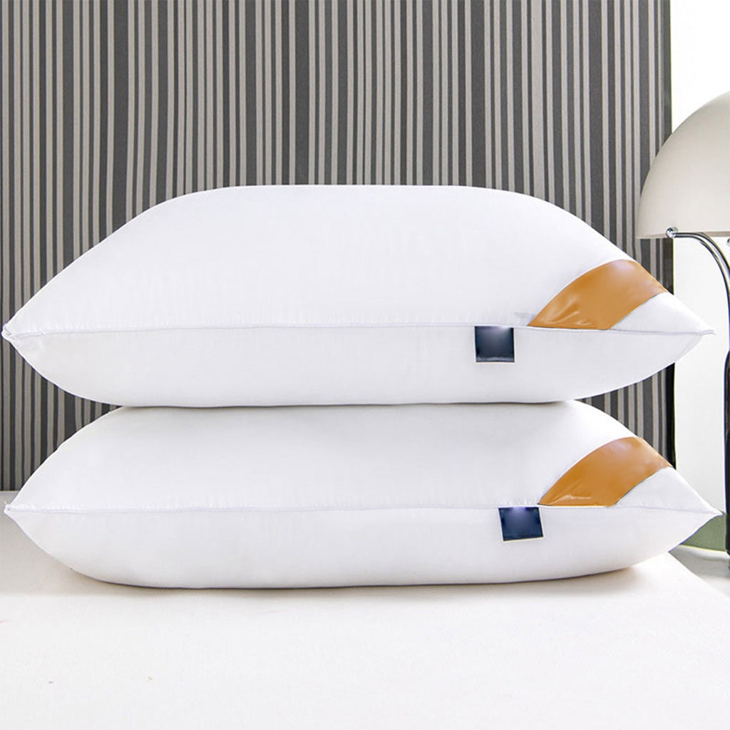 Fluffy Shredded Pillows Set of 2 - White Pillows 2 Pack Hotel Quality Bed Pillows for Sleeping Soft and Supportive Pillows for Side, ... - Decorative Throw Pillow Cushion for Sofa & Bed Detail