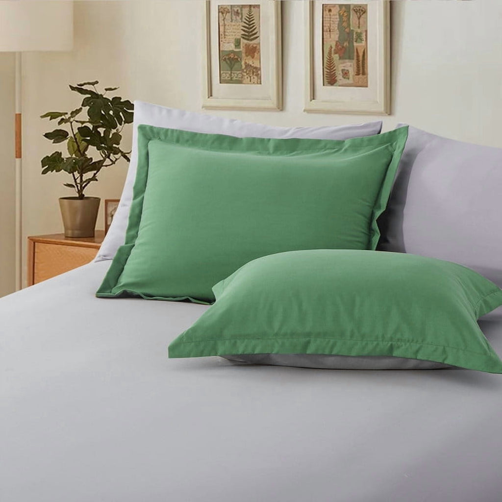 Fluffy Down Alternative Grass Green/Grey Queen Size Comforter Set,3-Pieces Reversible Comforter Set Soft and Lightweight,All Season Down Alte... - Hypoallergenic Ultra-Fluffy Quilt for Winter Detail