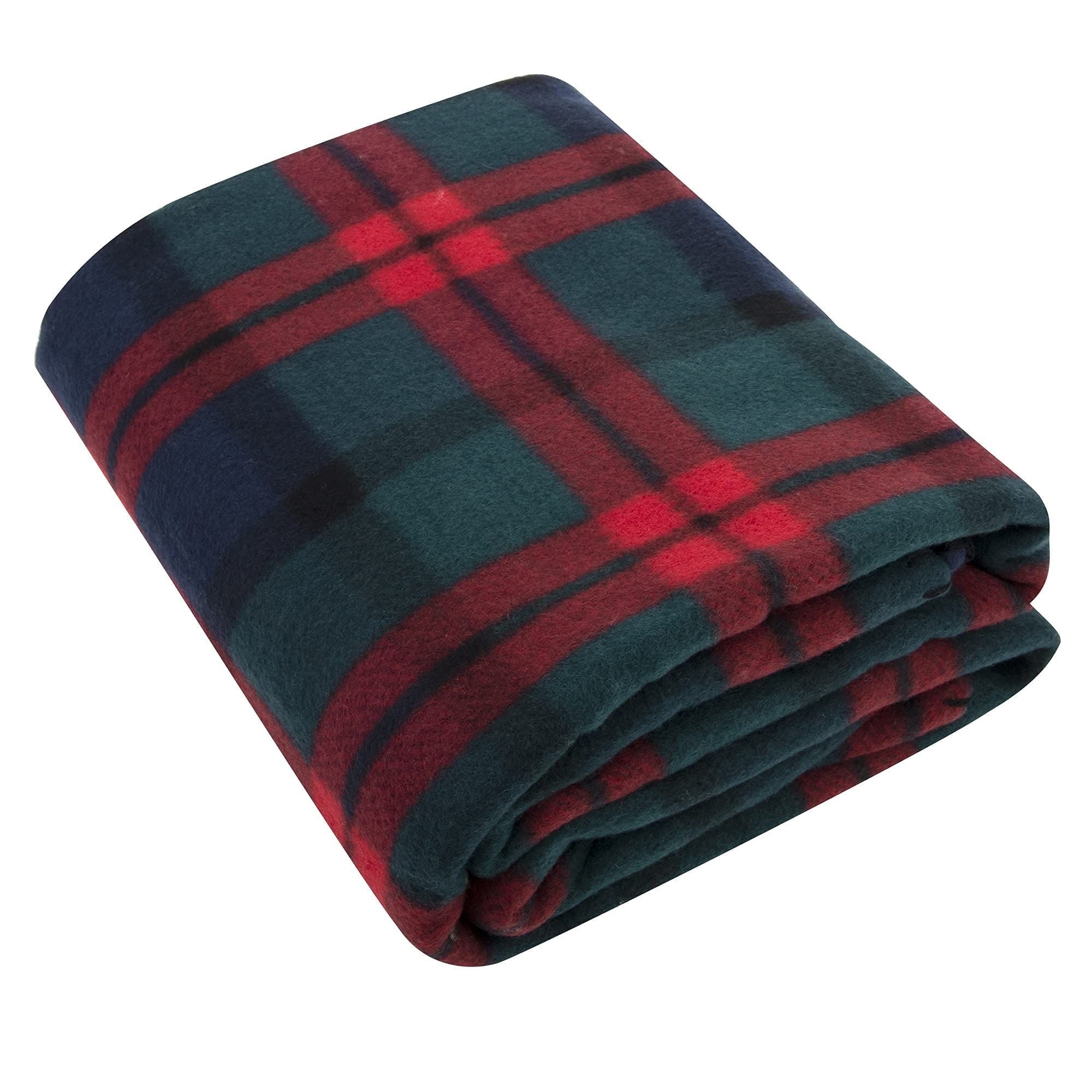 Super Soft Flannel Single Plaid Color 60"L x 50"W Fleece Throw Blanket for Fall, Winter, Spring, Summer, Men, Women, Children & Pets in ... - Lightweight Plush Warm Blanket for All Seasons Detail