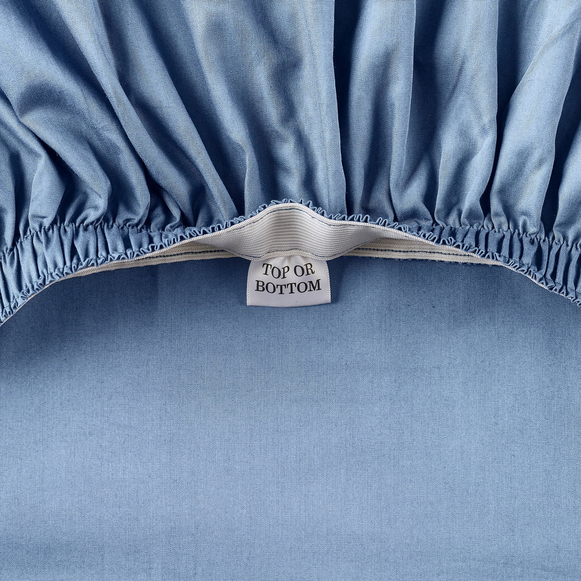 Wrinkle-Resistant Cool & Crisp 3-Piece 300 Thread Count Blue Water Cotton Percale Sheet Set, Twin - Luxury Bed Sheet Set with Deep Pockets Detail