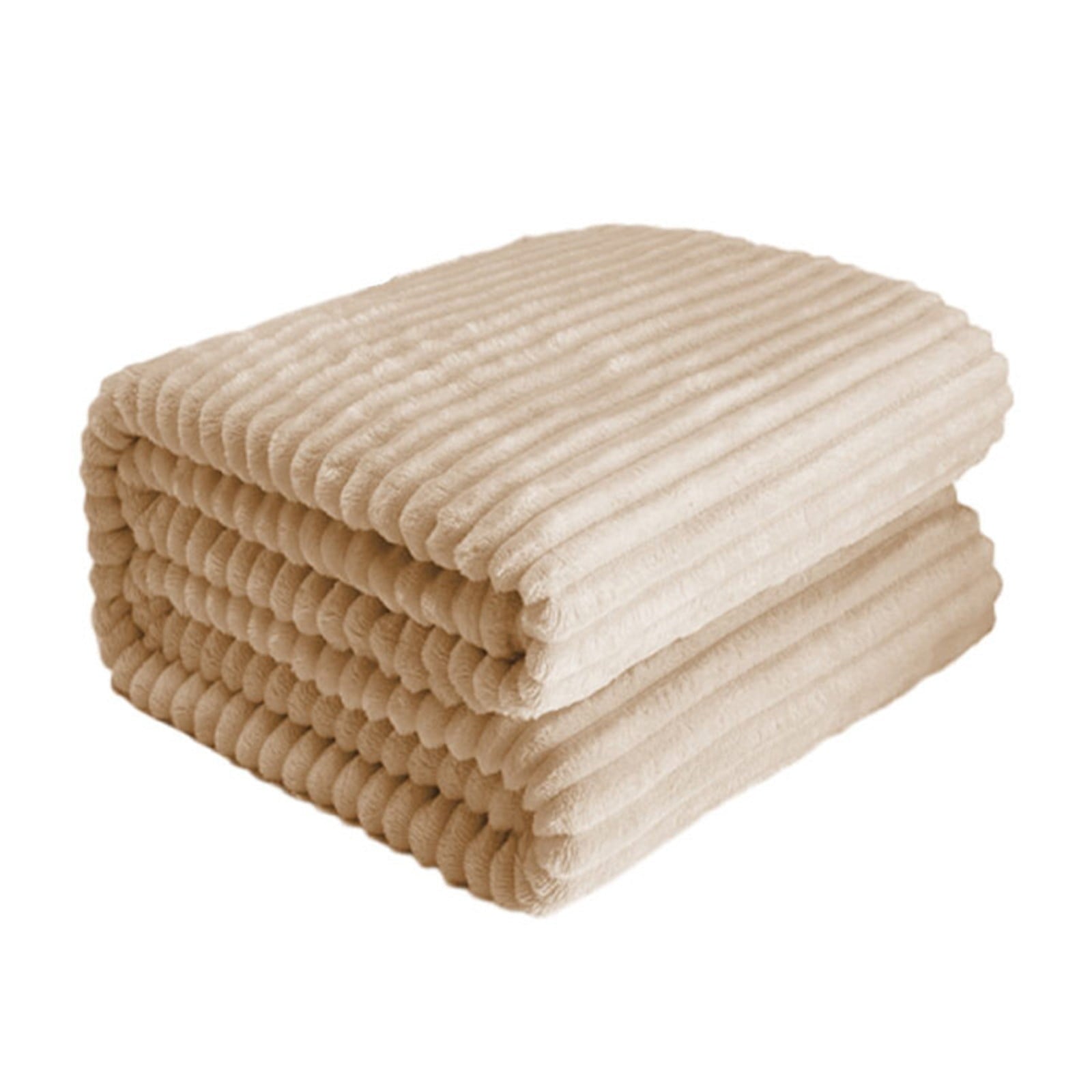 Decorative Knitted Extra Large Throw Blanket for Couch Home Office Hotel 100% Cotton Super Soft Blanket for Adult 47"x70" Khaki - Luxury Knitted Decorative Throw Blanket with Fringes Detail