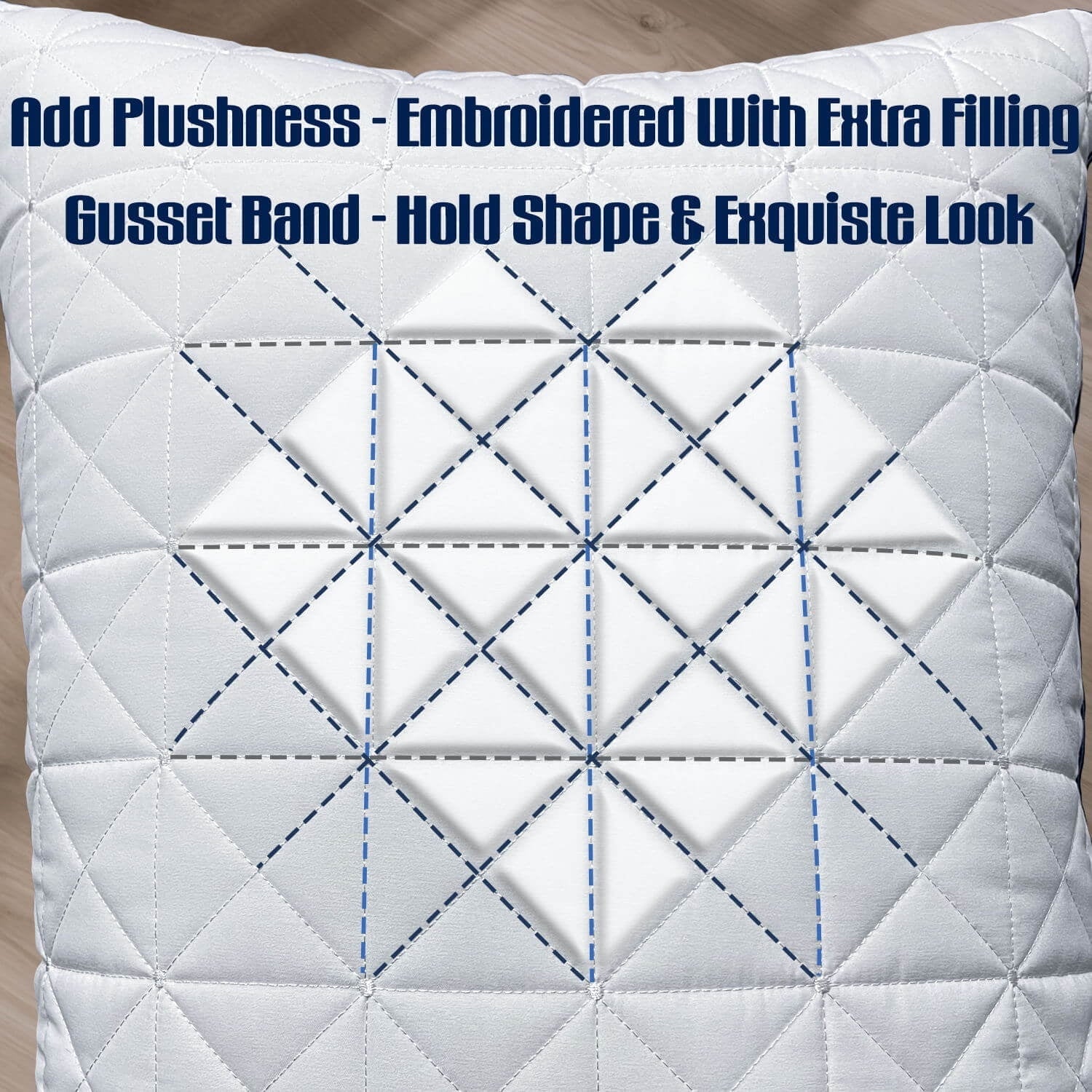 Fluffy Shredded King Size Pillows Set of 2 - Cooling Hotel Luxury Bed Pillows for Sleeping 2 Pack, Supportive Breathable Down Alterna... - Hotel Quality Plush Sleeping Pillows Detail